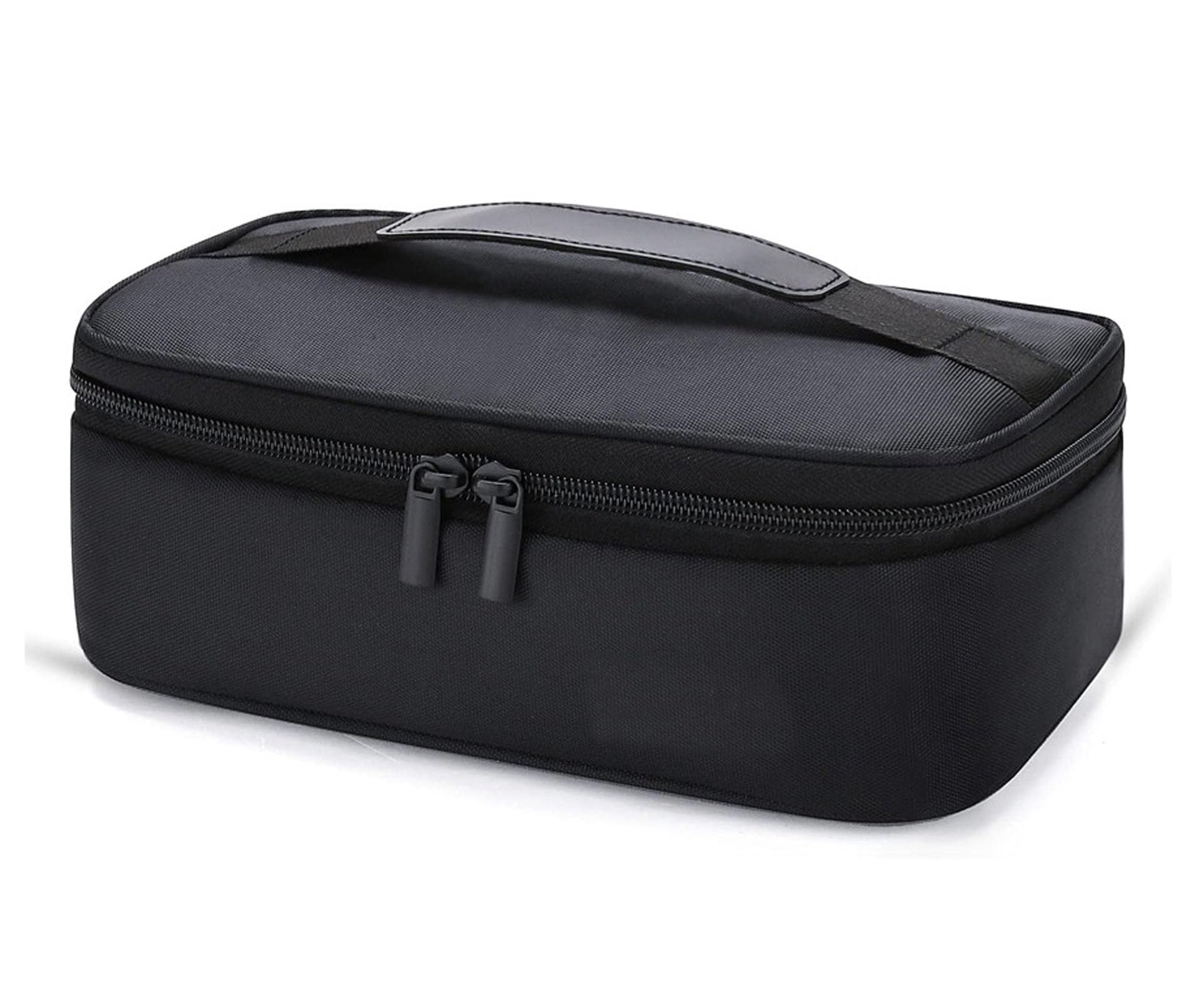 LPVVPEZ Lunch Bag for Men 3.6L Insulated Cooler Bag, Wide Open Thermal Lunch Box with Waterproof Leak-Proof Lining and Handle, Reusable Lunch Tote for Adults Kids School Outdoor Picnic Work (Black)
