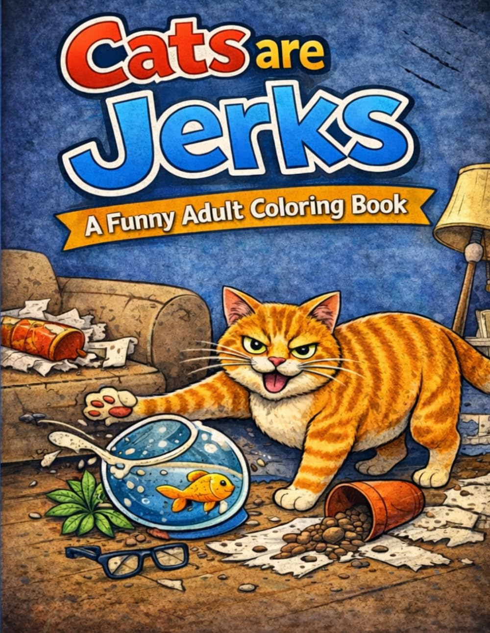 Cats are Jerks: A Funny Adult Coloring Book
