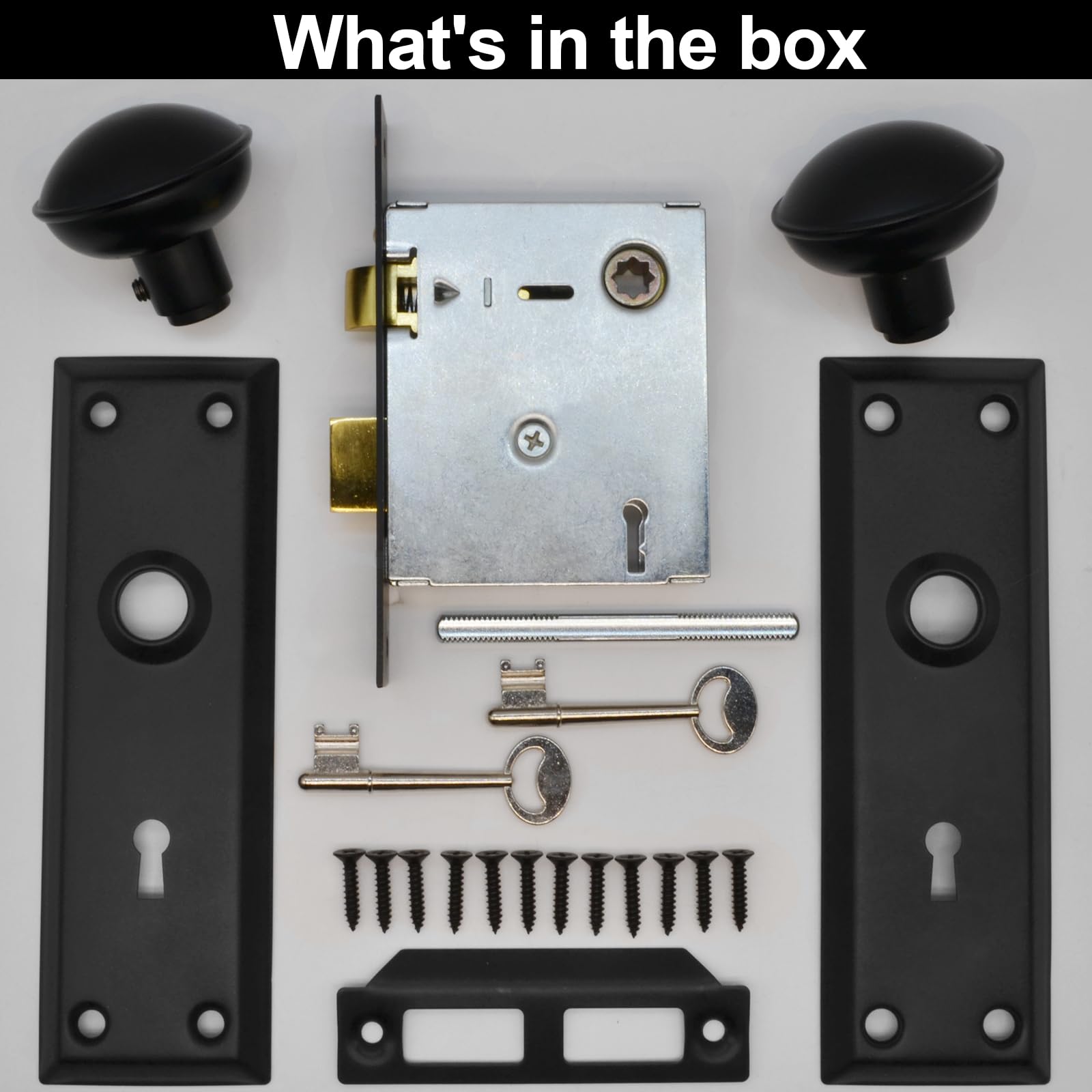 Antique Mortise Lock Set - Secure Your Doors -7