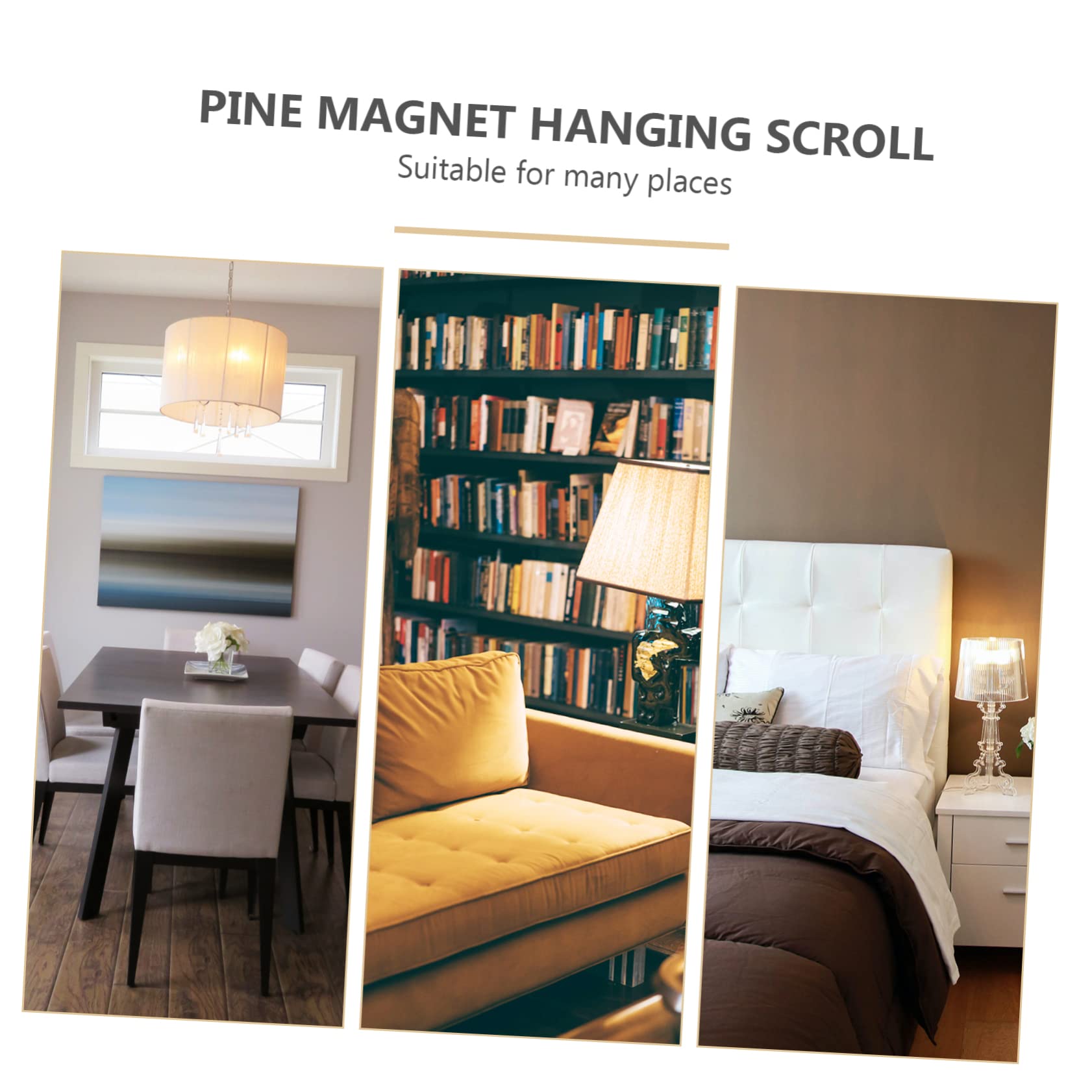 STOBAZA 2stücke Magnetischer Plakat Hänger Aufhängen Von Kunstwerken Wanddeko Für Schlafzimmer Und Büro