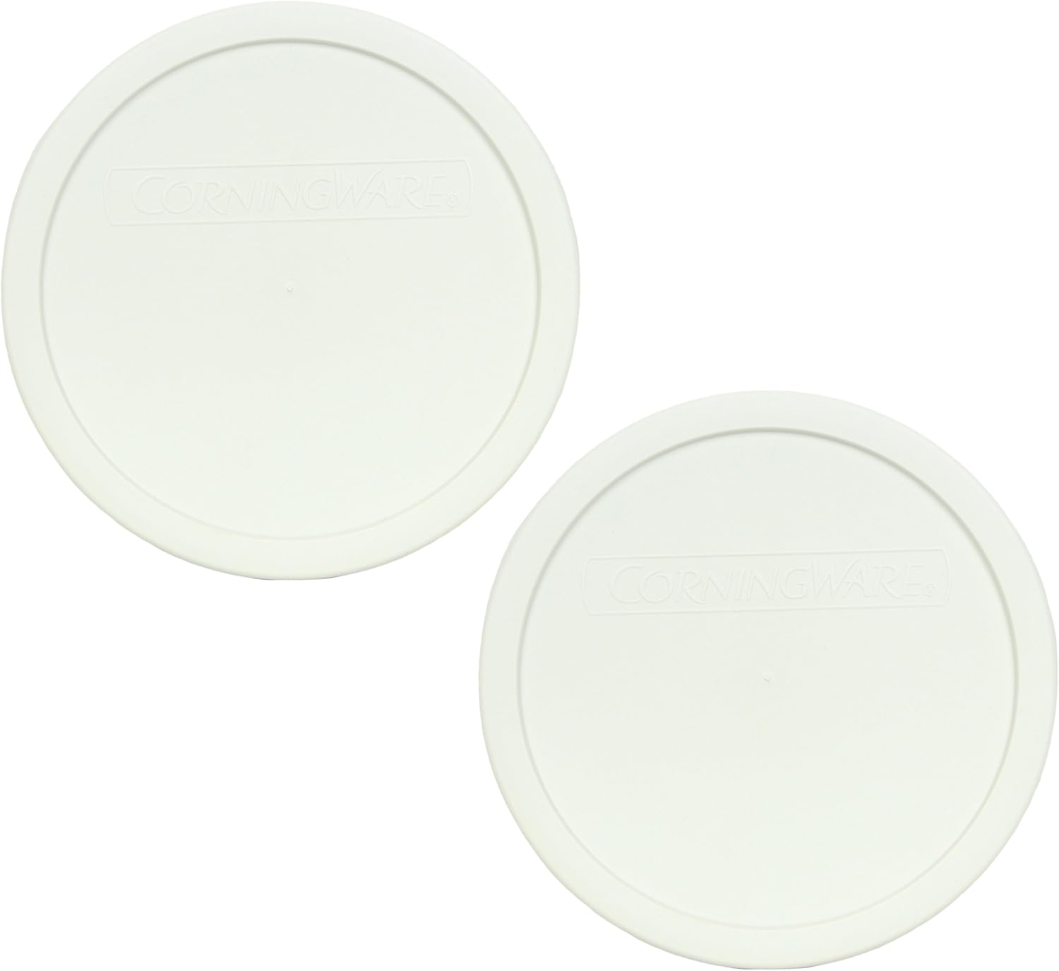 Corningware F-5-PC French White 1.5qt Round Plastic Cover (2 Pack) - Thumbnail 2