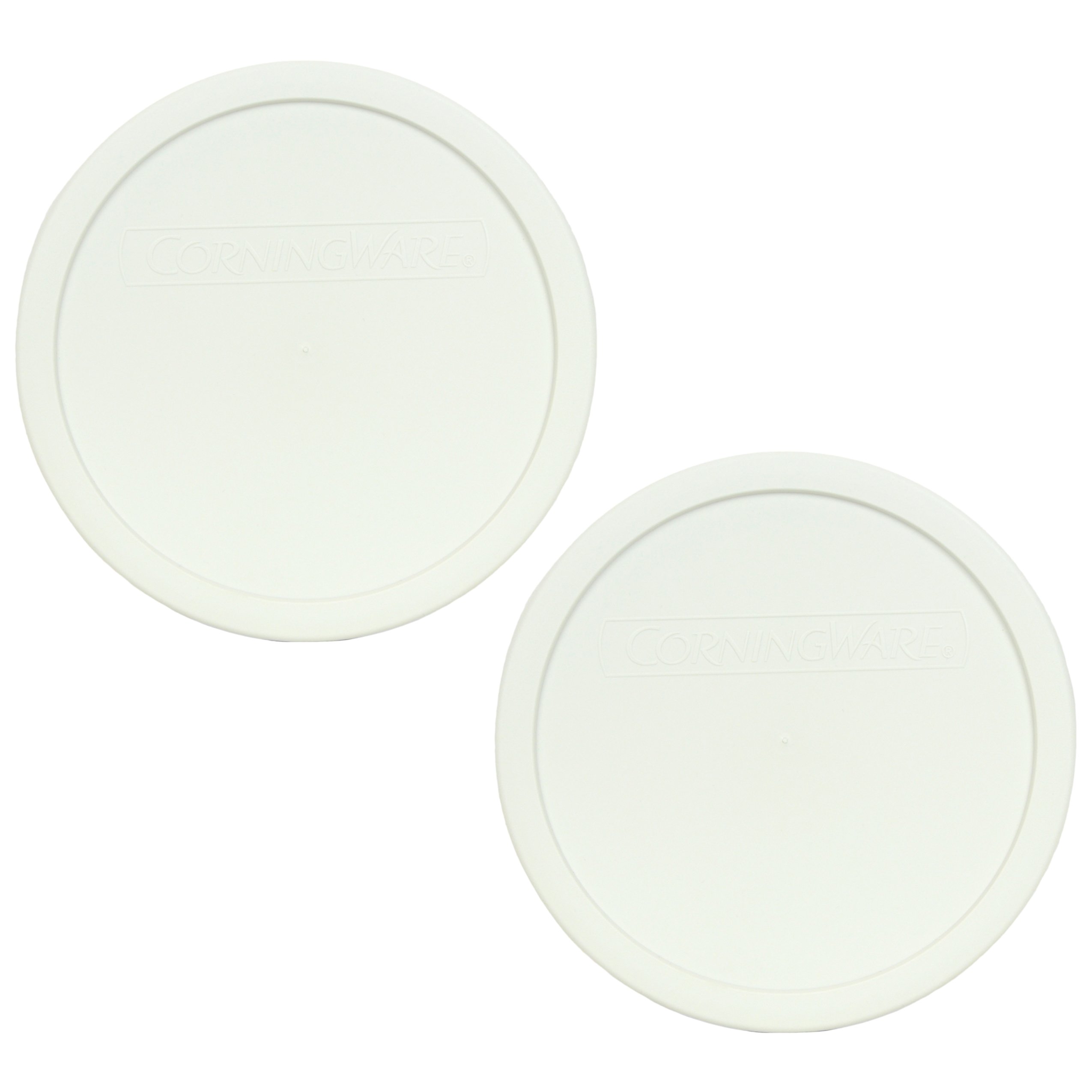 Corningware F-5-PC French White Plastic Replacement Lid (2-Pack) - Fits 1.5qt Bowl