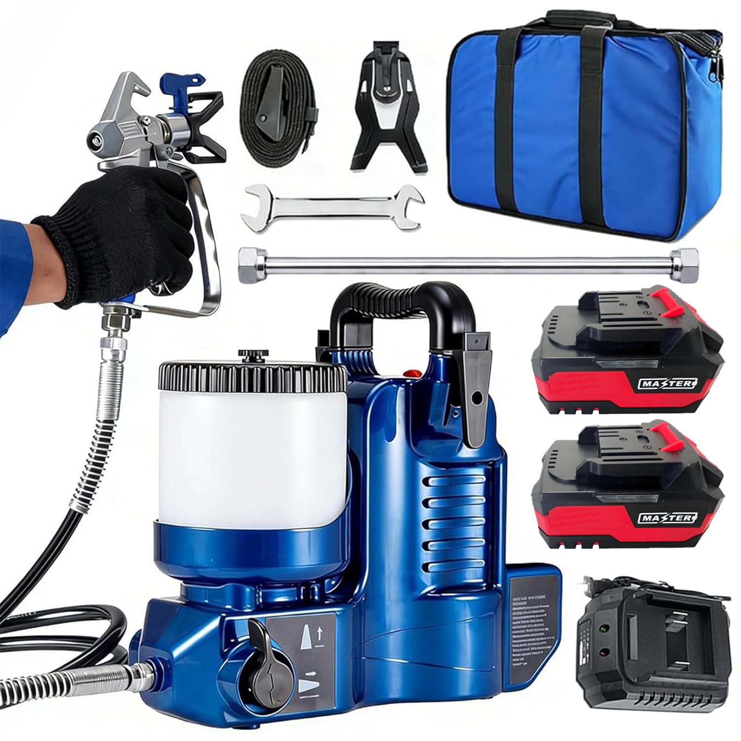 Twostronking Multicolor Portable Paint Sprayer, Airless Paint Sprayer, 750W Electric Paint Sprayer