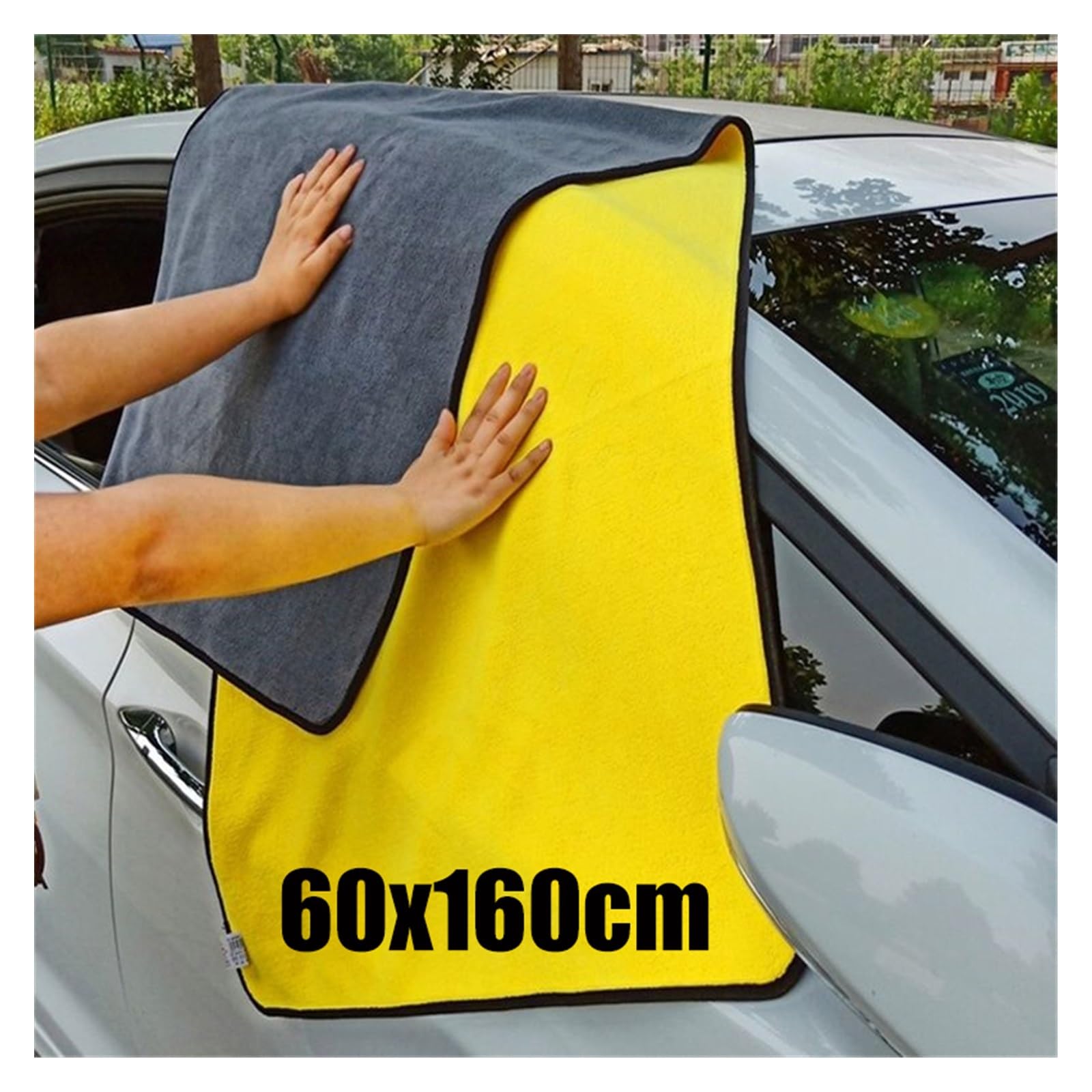 60x160cm Asciugamano in microfibra per lavaggio auto Panno per la pulizia dell'auto Panno per la cura dell'auto Dettagli Asciugamano in microfibra Panno in microfibra per auto Pulisci molteplici usi