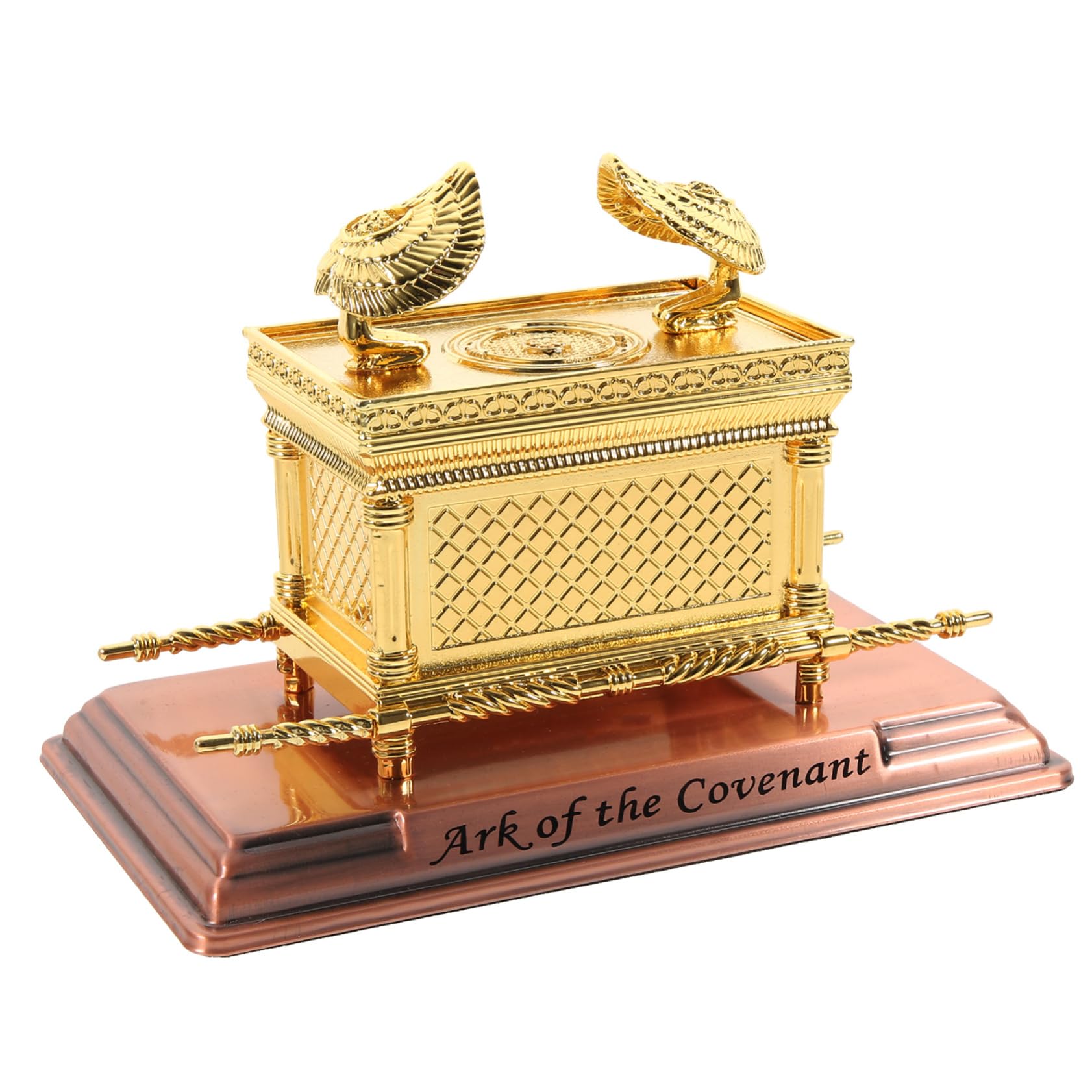 HAKIDZEL ark of Mini ark of Sculpture Religious Christmas Ornaments White Ornaments for Christmas Tree Home Accessories Desktop ark Ornament Alloy Gold