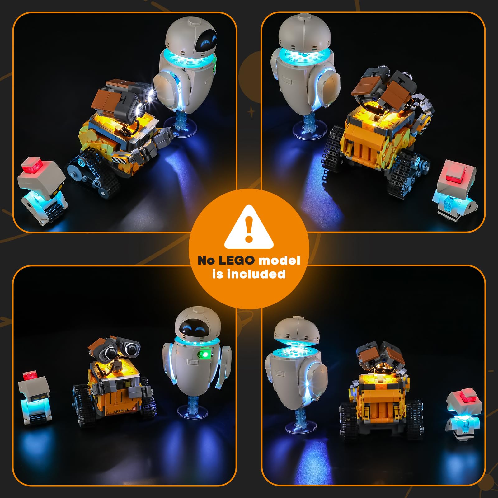 LIGHTAILING Light for Lego-43279 WALL-E and EVE - Easy Install, Hidden Wiring, Home Decor & Gift-Ready (Model Not Included) - Image 2