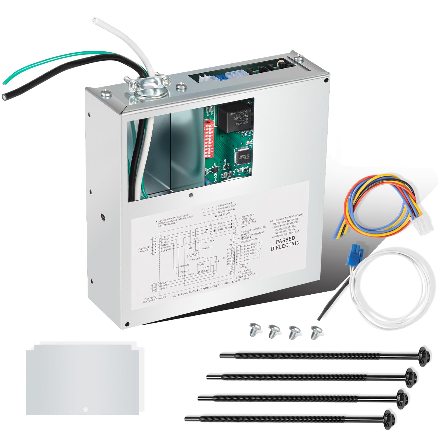 Replacement for Dometic 3312020.000 RV Thermostat Multi-Zone Kit,for 10 Button Comfort Control Center II (CCC2) Thermostats 3314082.000/3314082.011,for Duo Therm/Brisk Air 13.5K/15K BTU AC 57915