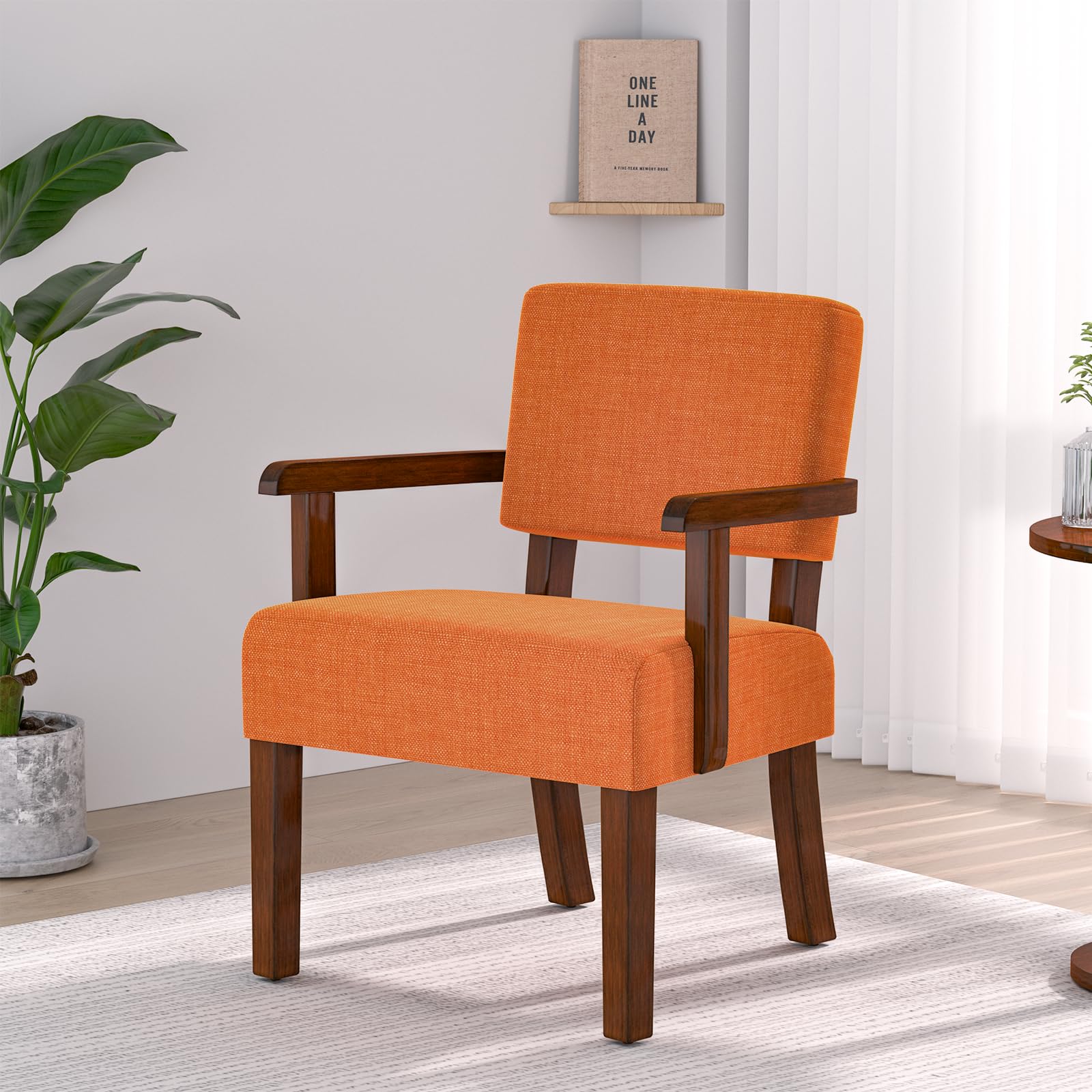 FAGAGA Accent Chair, Living Room Chairs Oversized with Soft Seat and Armrests for Dinning, Bedroom, Reading and Waiting Rooms
