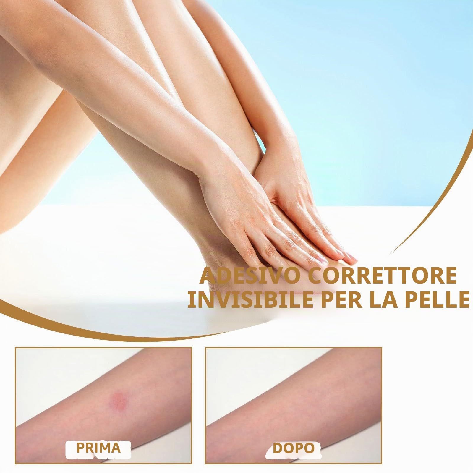 Cerotto di copertura per cicatrici cutanee, cerotto HzN803 (beige, 8 x 6 cm)