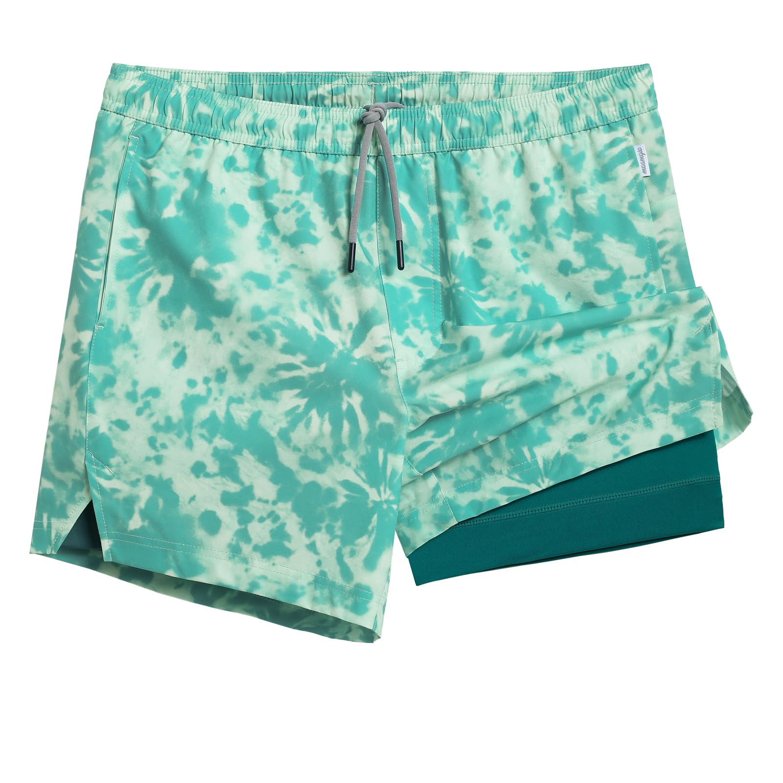 maamgic Mens 5" Gym Running Shorts for Men 2 in 1 Quick Dry Workout Athletic Shorts