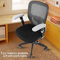 Vista 7 de Zerodis Fundas elásticas para reposabrazos de silla de oficina, cómodas y elásticas, almohadillas para reposabrazos para silla de escritorio