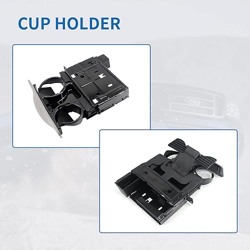 Miniatura 10 de USTAR Portavasos color marrón para Ford F250 F350 F450 F550 Super Duty Excursion 2001-2004 YC3Z-2513560-CAB