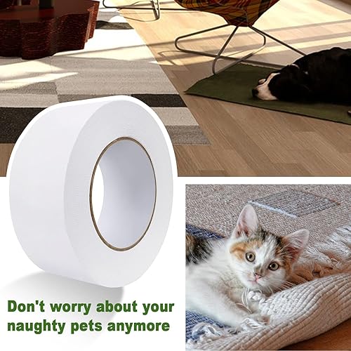 Miniatura 7 de EDSRDRUS Cinta adhesiva de doble cara de 2 pulgadas x 90 pies, resistente para alfombras de área, varios tamaños, cinta adhesiva para alfombras a