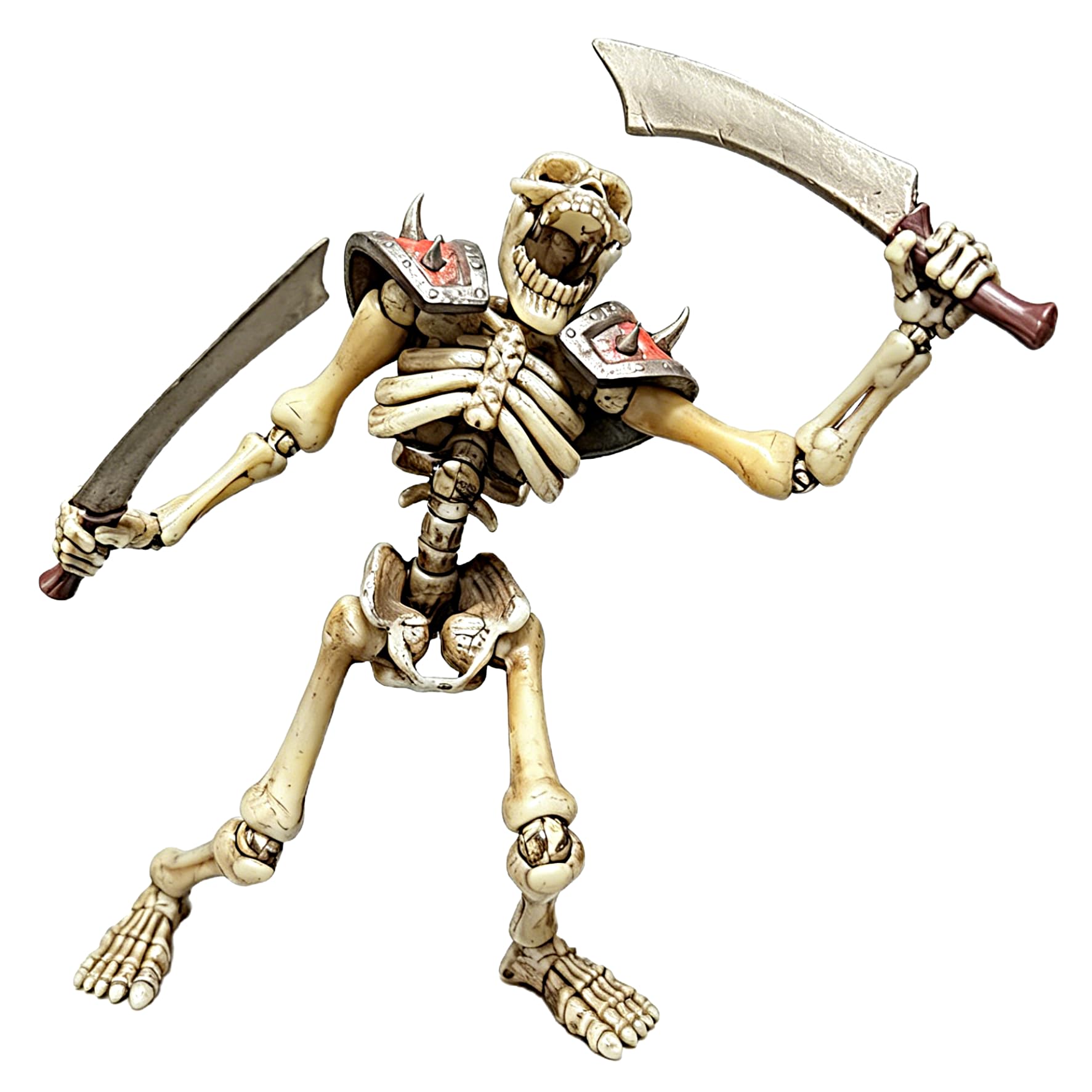 TOYVERSE YOTOTOY Figurka akcji w skali 1/12, strasząca oszust z maczetami, 18 cm, odkupienie, szkielety, linia nocnych oszustów, alternatywna głowa dyni, zdejmowana zbroja dla osób w wieku od 15 lat