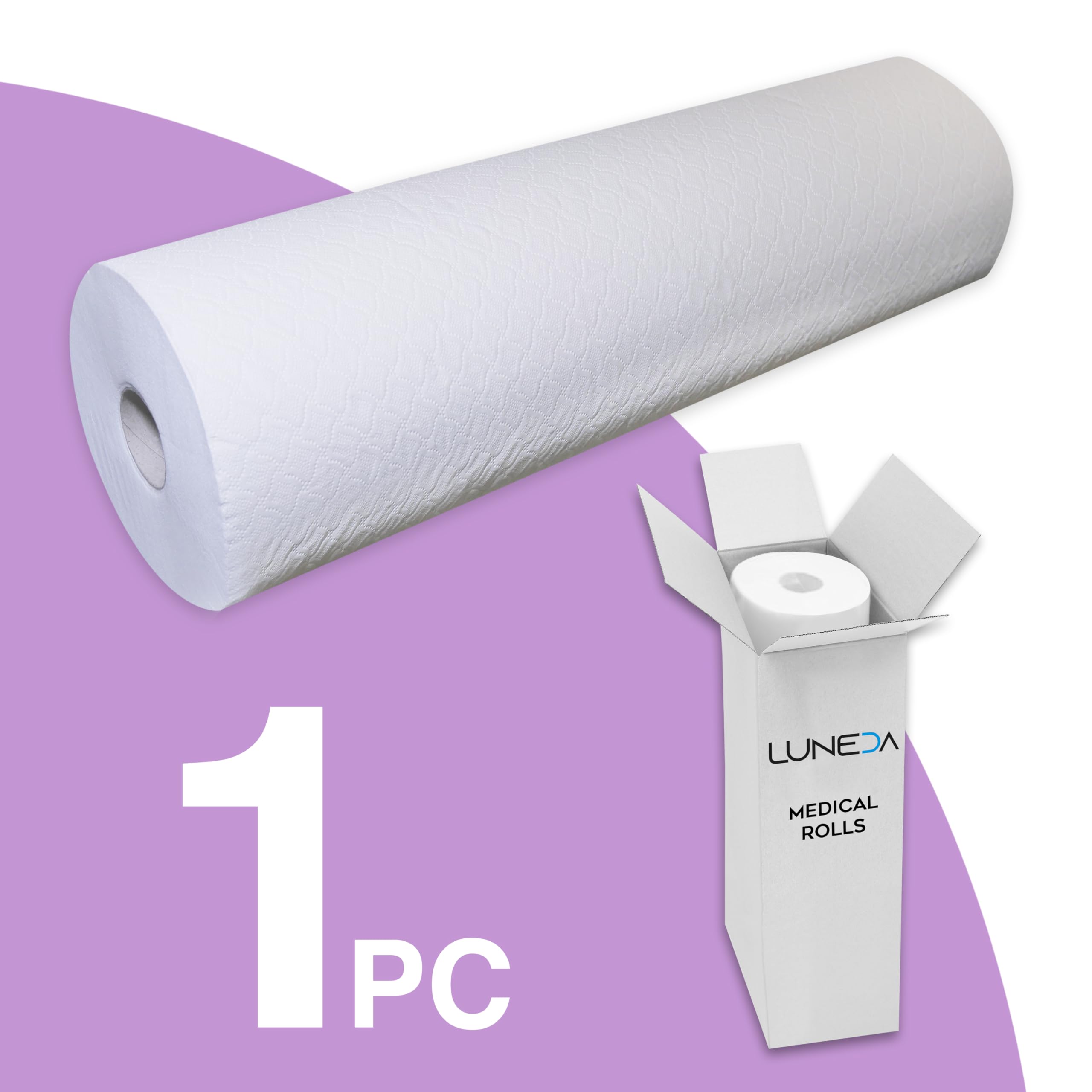 LUNEDA 1 Drap de lit, esthéticienne, médecin, Massage, physiothérapie, fabriqué en Italie, Professionnel, jetable, en Papier Cellulose, h 60 cm (1 pc.)