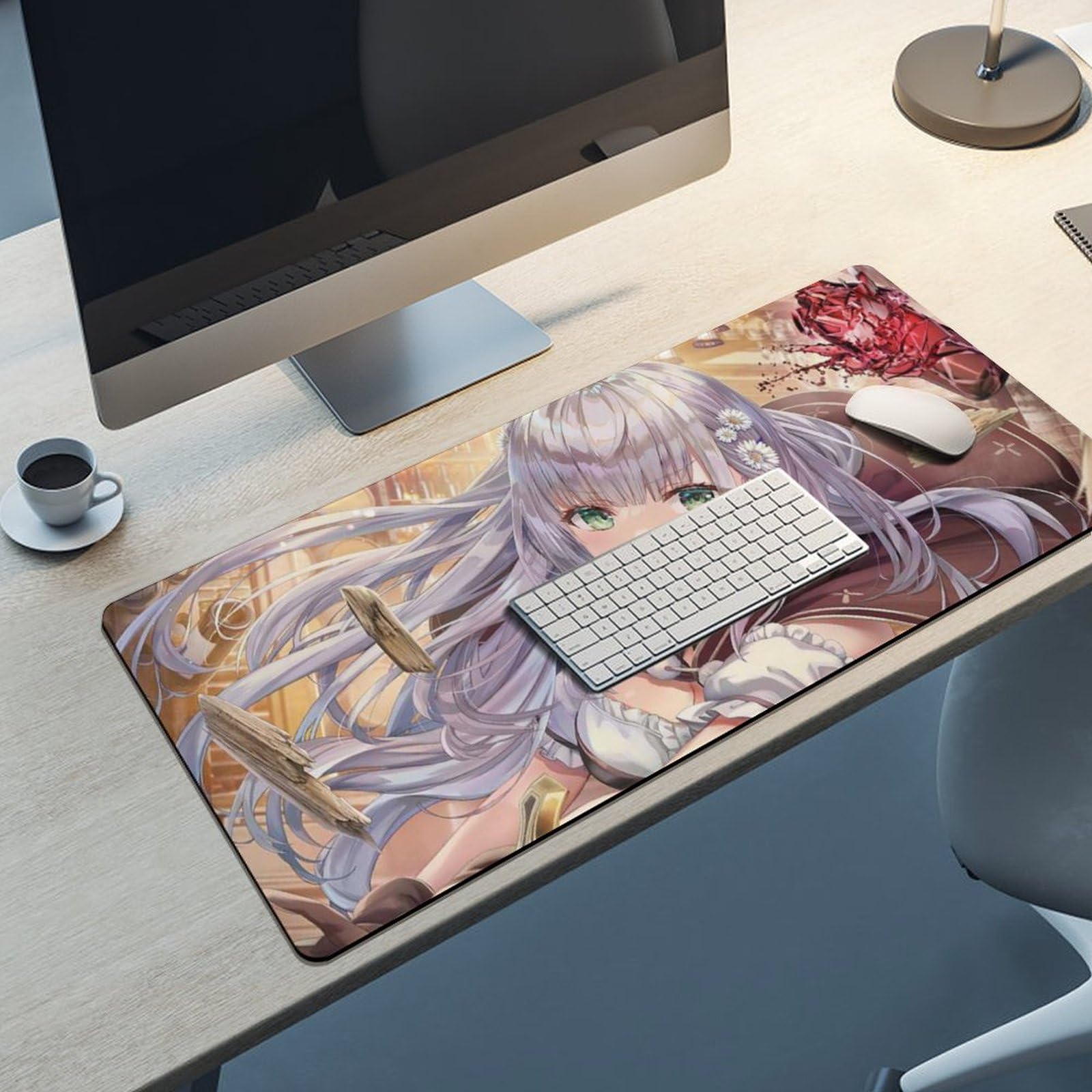 Amazon.co.jp: マウスパッド 大型 白銀ノエル VTuber 人気 アニメ 