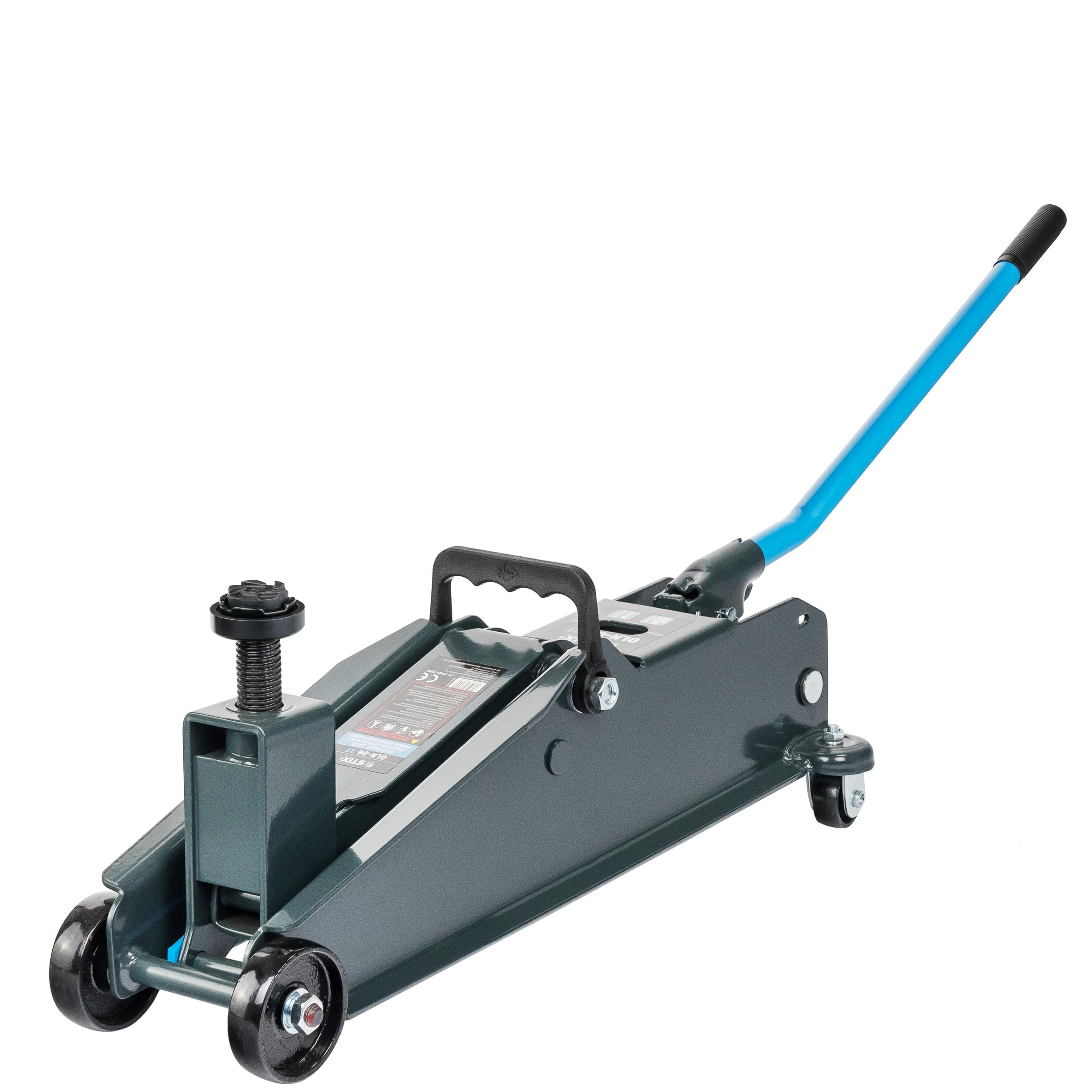STIX Hydraulischer Wagenheber OLN-06 Rangierwagenheber 3 T | Hubhöhe 200–535 mm, 360° Rollen, 2x Gummiauflage, für SUV, Transporter, Geländewagen