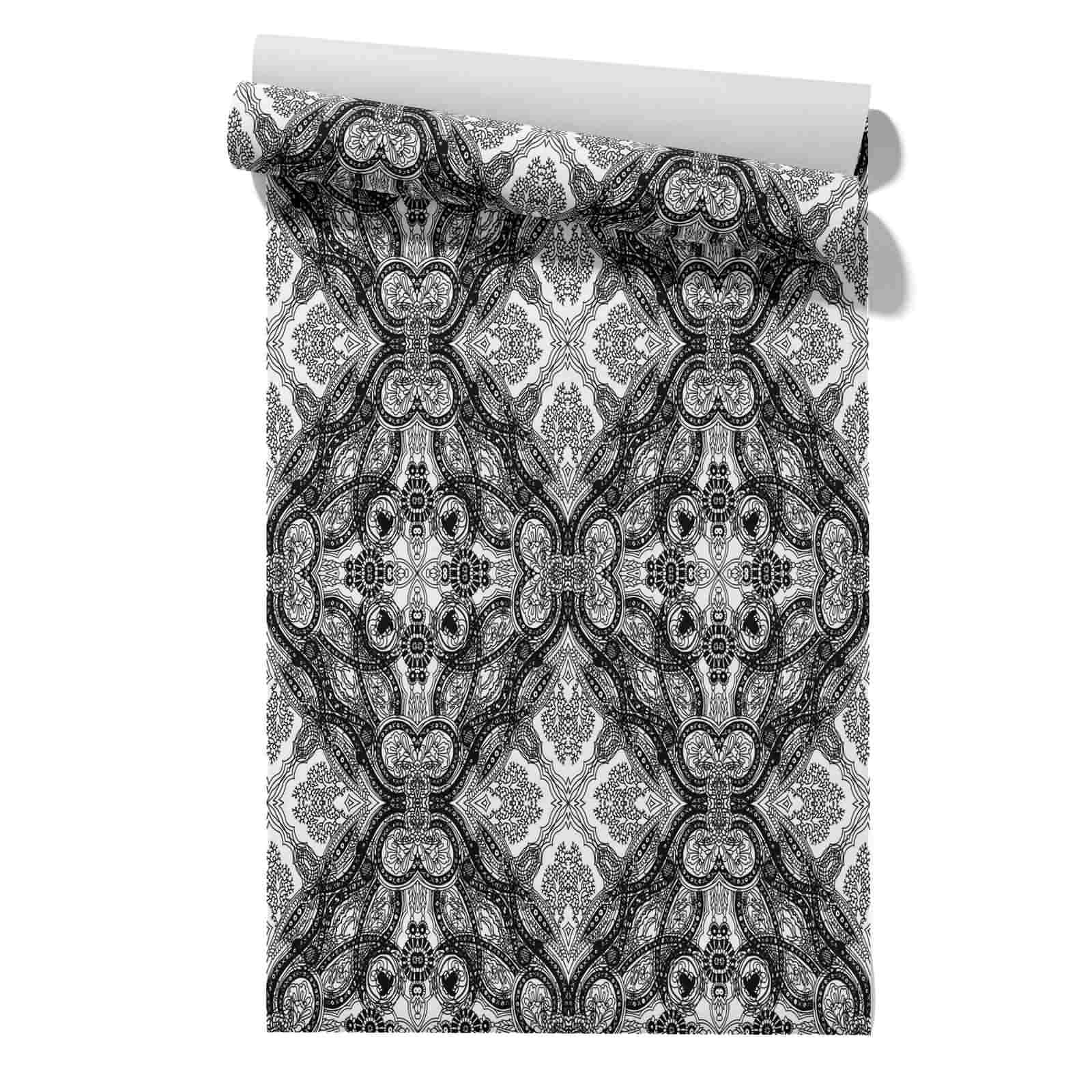 Cevan Style 29 Living Room Wallpaper Feature Art Heat Resistant Covering Retro Pattern Nationality 45X500cm