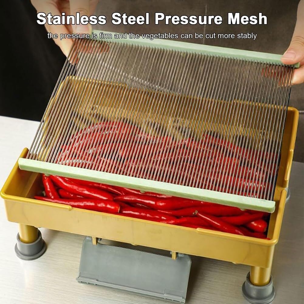 Affetta cipolle manuale commerciale - Tritatutto per verdure con lama in acciaio inox per cipolle, coriandolo e aglio