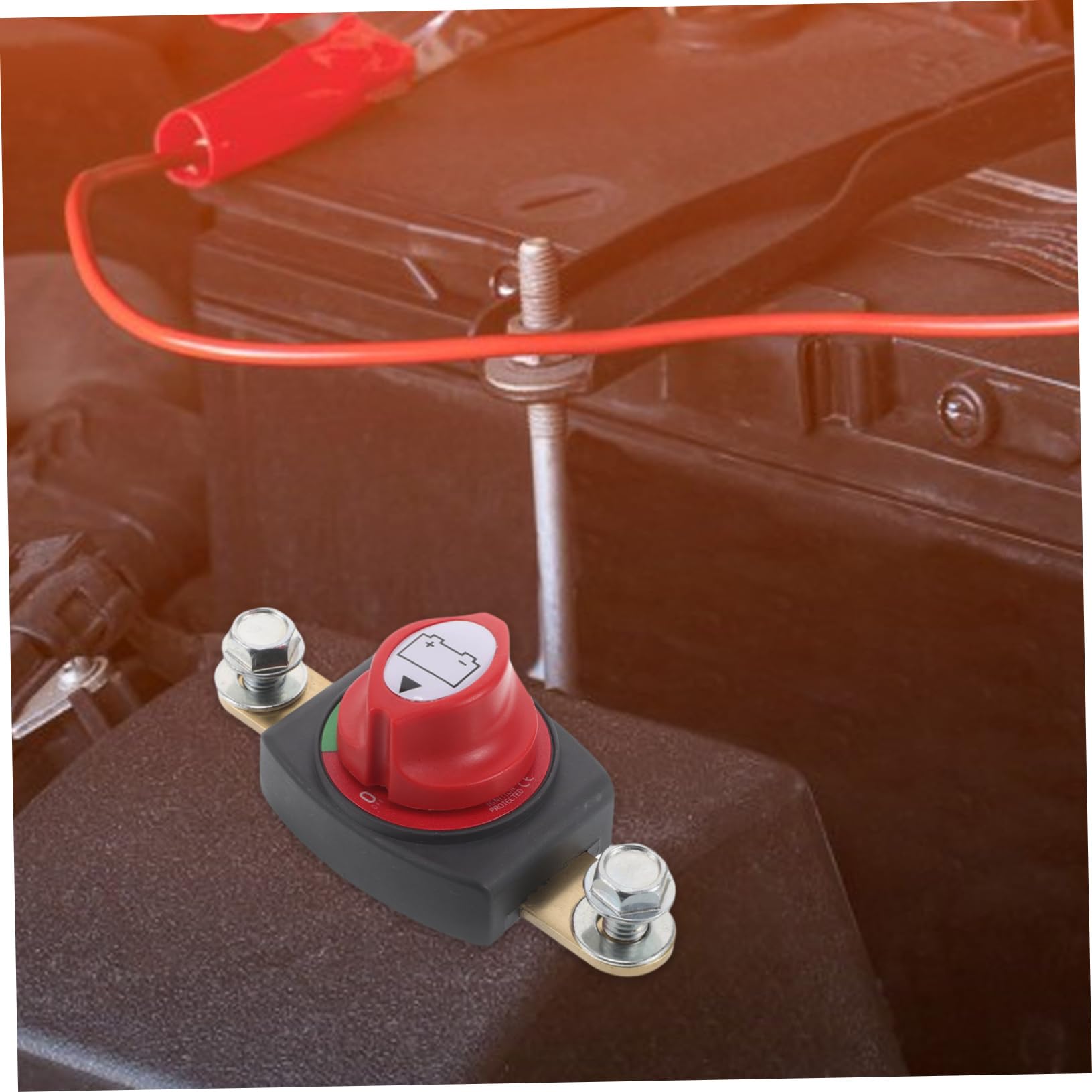 Interruttore di Scollegamento Batteria Auto in Ottone e Abs | Design di Interruzione Integrato, Accessorio per Modifiche Automotive, Uso su Batteria