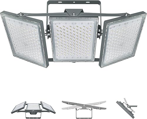 STASUN Luz de inundación LED para exteriores, serie máxima 900 W, 90000 lúmenes, 6000 K, luz diurna IP66, impermeable, luz de estacionamiento
