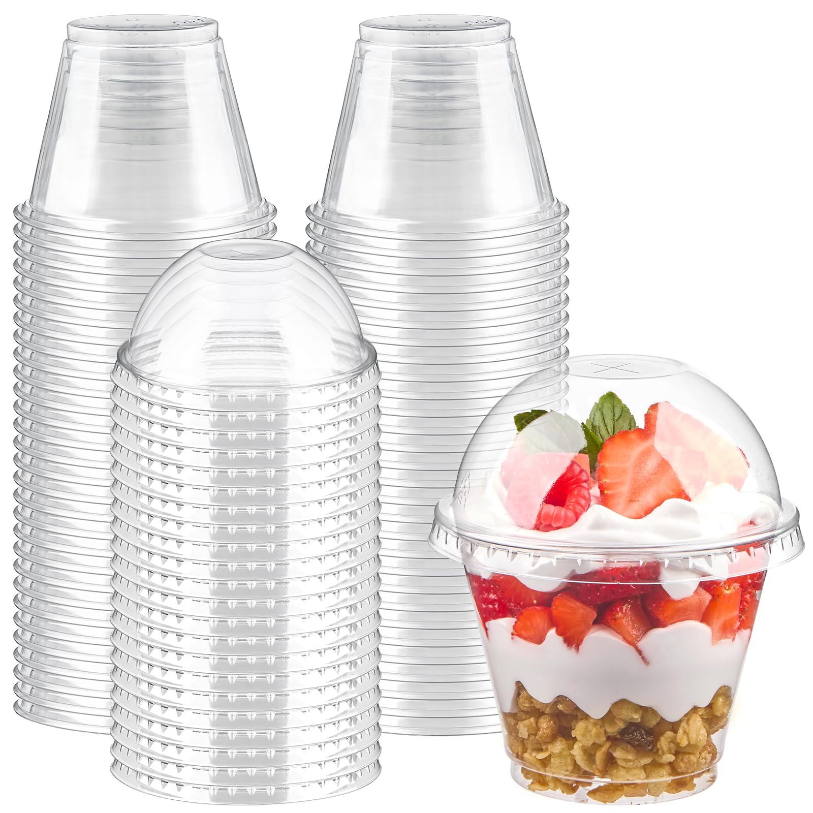 Vasitos Aperitivos Plastico CoKeeSun 30 Vasitos Postre 200ml Con