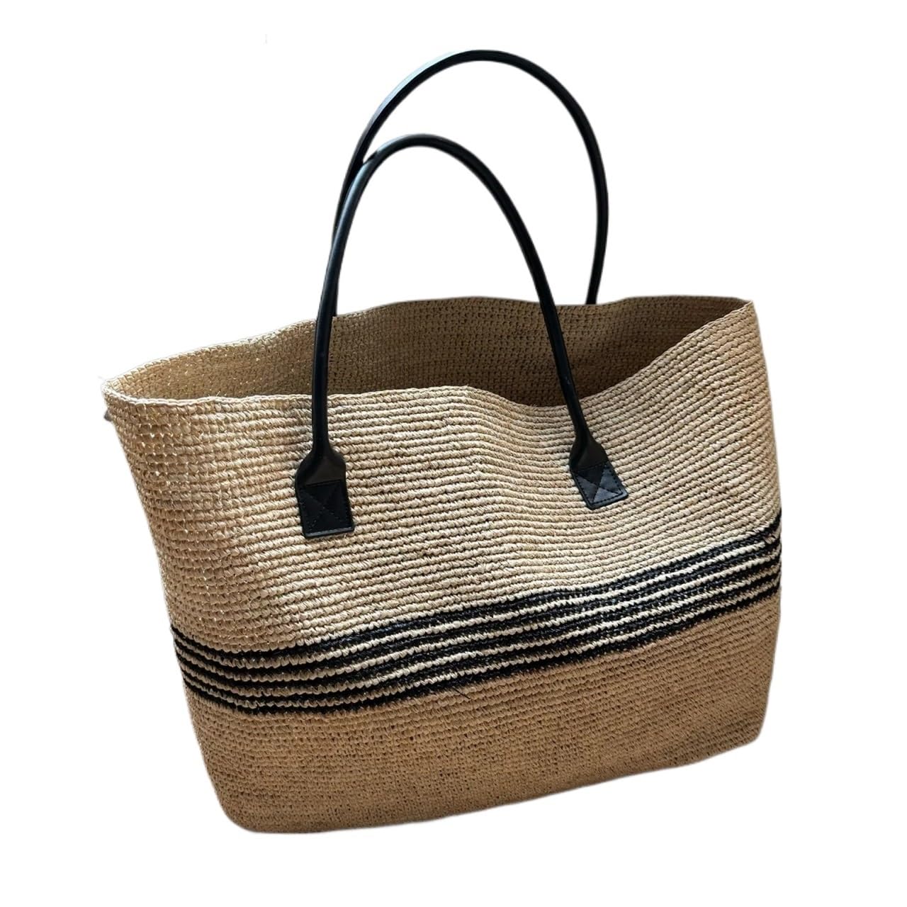Bolso de Hombro de Paja Bolsos de mano grandes paja for mujer, bolsos y rafia tejidos a verano, bolso playa tejido al hombro