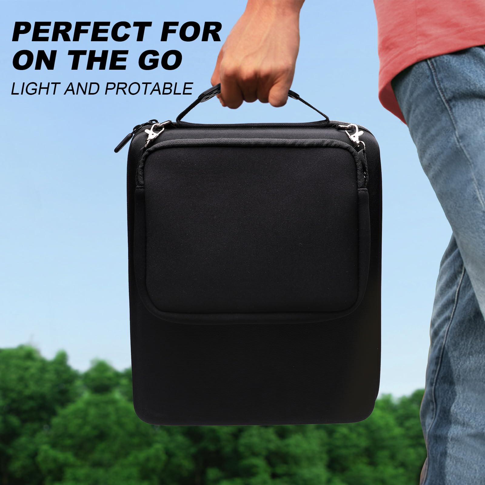 Funda rígida Compatible con Yamaha MG10XU o MG10 Mezclador estéreo de 10 entradas con pequeña Bolsa de Almacenamiento, Color Negro