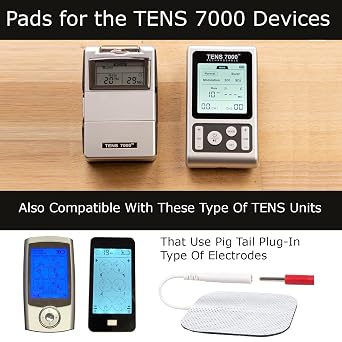 Official TENS Unit Electrode Pads - 48 Pack, Includes Electrode Carrying Case, Premium Quality OTC TENS Unit Replacement Pads, 2 X 2 - Compatible with Most TENS Machines
