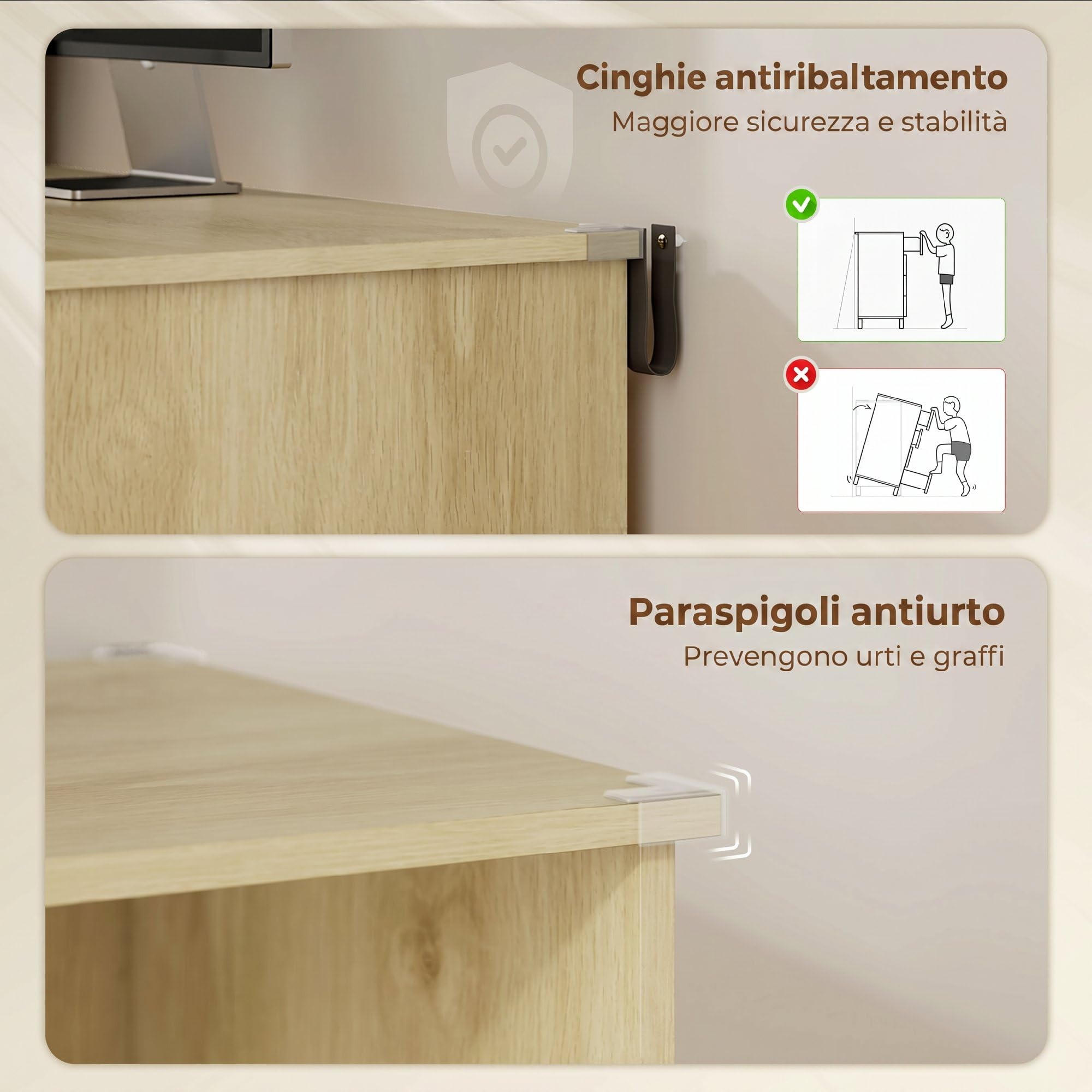 HOMCOM Scrivania con Libreria con Chiave Cassetto A4 126x50x109 cm Bianco | Serratura, Lettera, Legale, 2 Chiavi, Scrivania Salvaspazio, Tavolo per Computer, Casa Ufficio Studio Camera da Letto