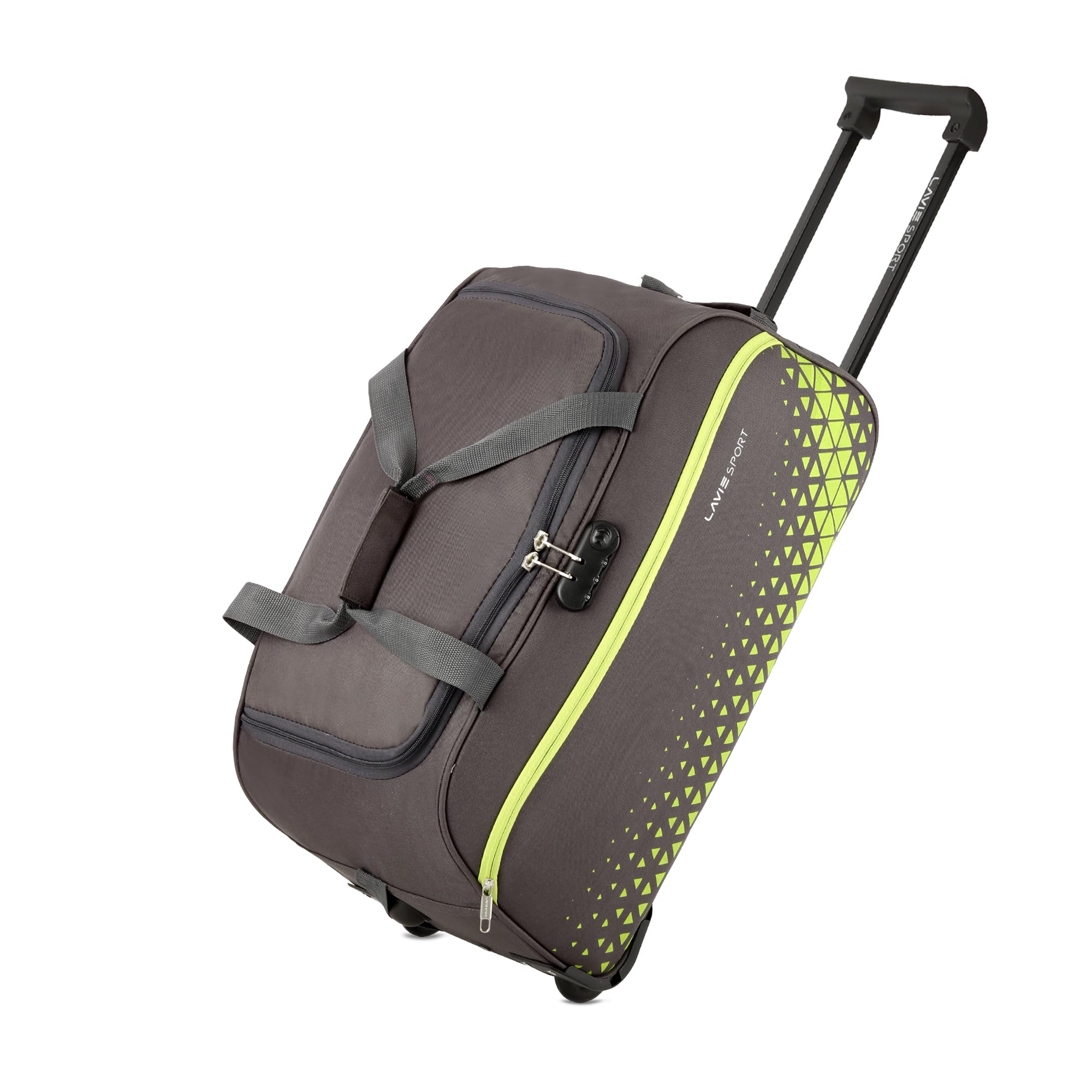 lavie sport 53.5 cms Anti-theft Arrow Wheel Duffle Bag | (Dk. Grey)-picture-11