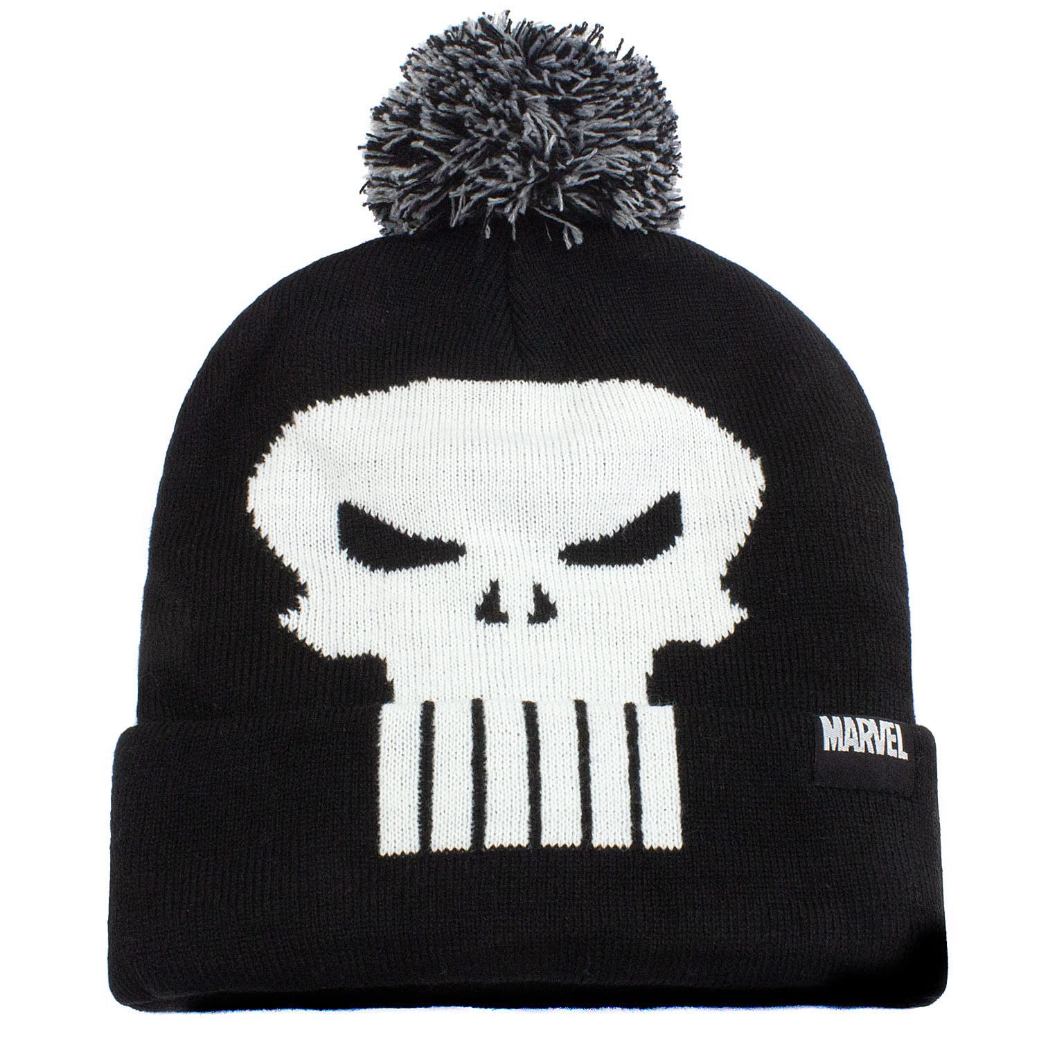 Marvel Comics Punisher Skull Beanie Pom Beanie