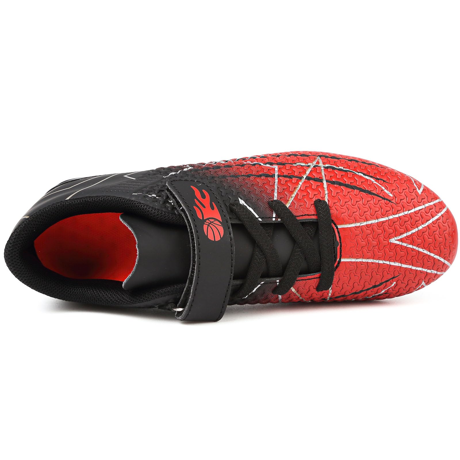 Chaussures de Football Garçon Crampons Enfant Professionnel Chaussure de Foot Low-Top Spike Entrainement Chaussures de Sport en Plein Athlétisme Compétition