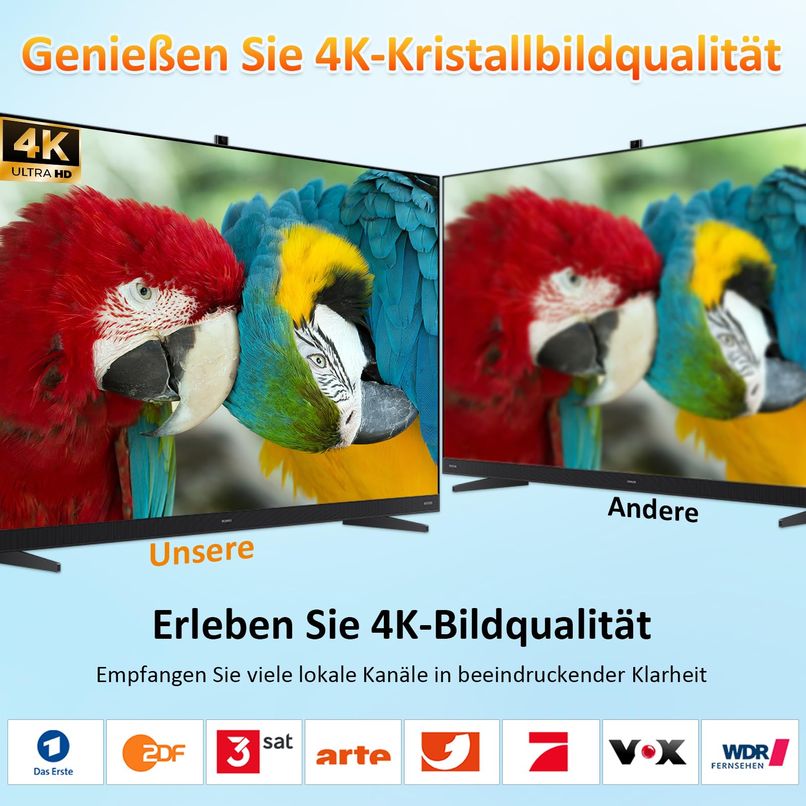 Antena DVBT2, antena DVB-T y DVB-T2 con amplificador, gran alcance y recepción de 360°, antena interior para televisores con base magnética fuerte, adecuada para cables 4K 1080p y todos los