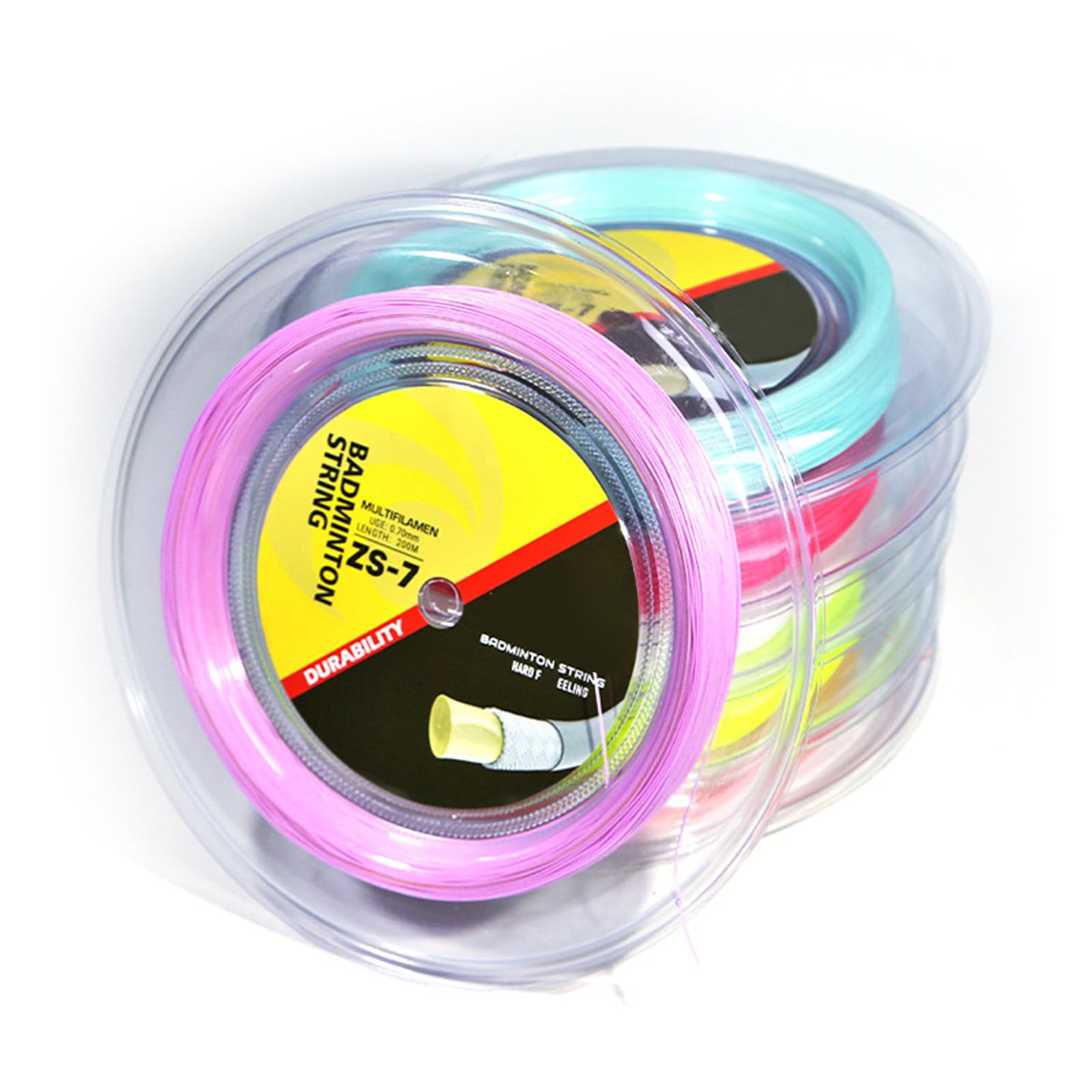 Cuerda de bádminton profesional de 200 m de longitud, cuerda de nailon para juego constante y uso extendido, línea de nailon