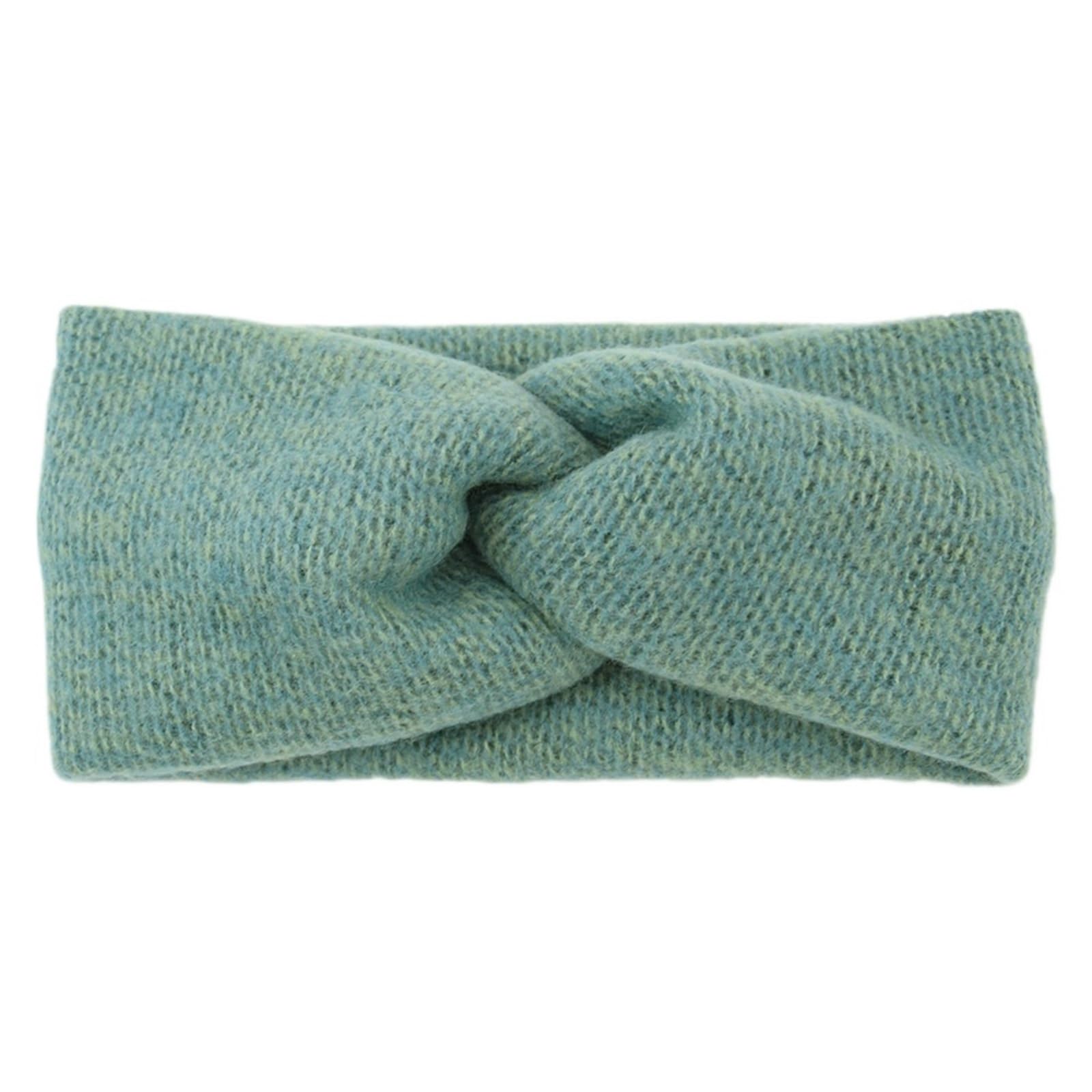 Stirnband 3 stücke Breite Quer Stirnbänder for Frau Solide Haarband Elastische Sport Yoga Kopfbedeckungen Mädchen Haar Zubehör Winter Stirnband(Green)