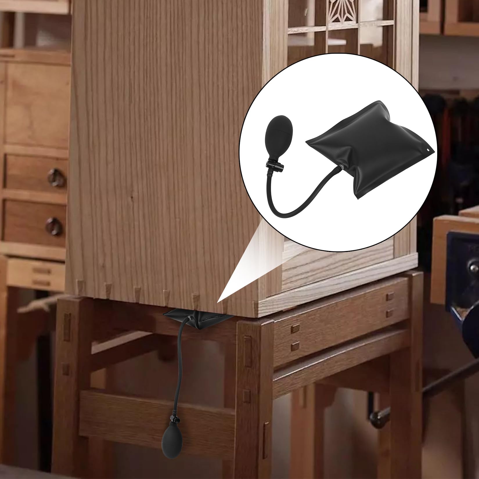 4 Pcs Bomba de Cuña de Aire, Bolsas de Aire inflables para Puertas, Bomba de Bolsa de Aires, Cojinete de Cuñas Inflables para Instalación de Puertas Ventanas Autos, Maxima 200 KGAutomóviles