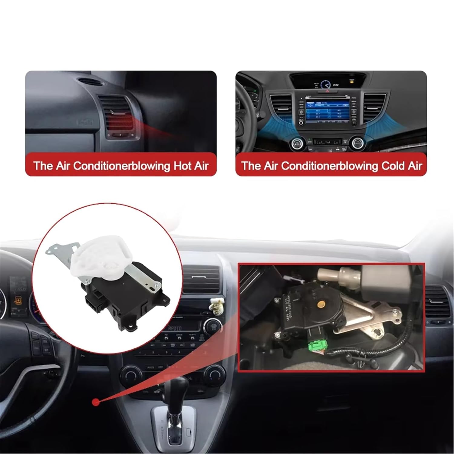 for Civic for CRV 604340 79160-Sne-A01 HVAC Air Blend Door Actuator Heater Climate Control Repair Parts