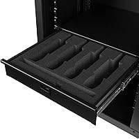 Vista 7 de Gator Rackworks - Cajón de montaje en rack para micrófono inalámbrico, se adapta a 4 micrófonos inalámbricos y paquetes de cuerpo, diseño de 2U