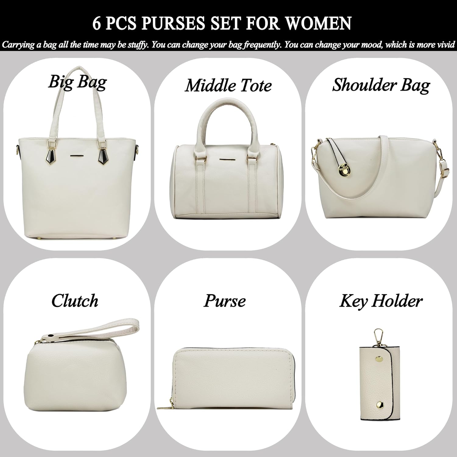 2E-youth Designer Purses and Handbags for Women Satchel Shoulder Bag Tote Top Handle Bag | Designer Purses, Handbags, Designer - Image 2