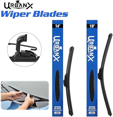 Miniatura 4 de UrbanX Limpiaparabrisas de repuesto 2 en 1 para todas las estaciones, repelente al agua, para Ram ProMaster 2500 2017 de 26 y 22 pulgadas, lado del