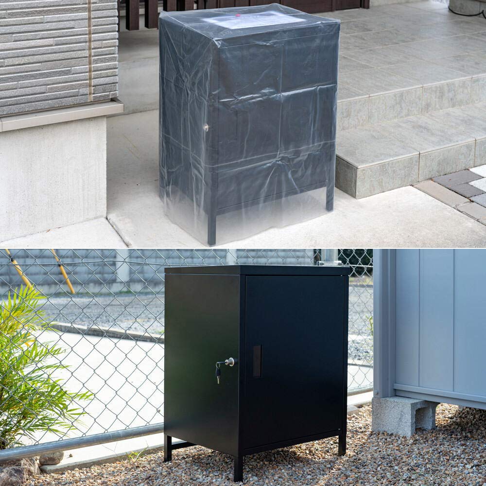☆宅配ボックス大容量1ドア　ブラック Amazon.co.jp: 宅配ボックス大容量1ドア jac50 (ブラック) : DIY