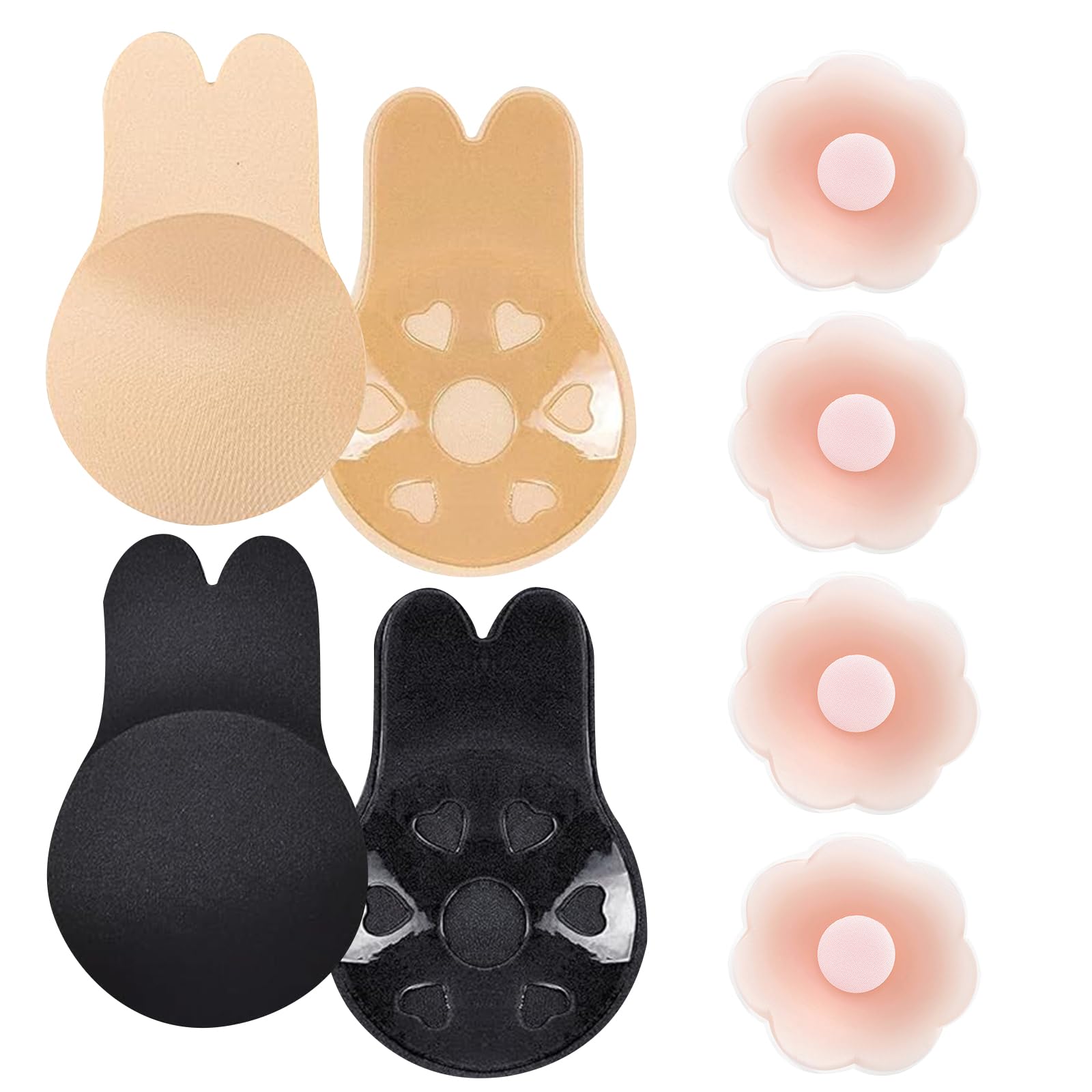 Copricapezzoli Invisibili In Silicone - 8 Paia Riutilizzabili | Adesivi Autoadesivi Per Donna - Foto 7