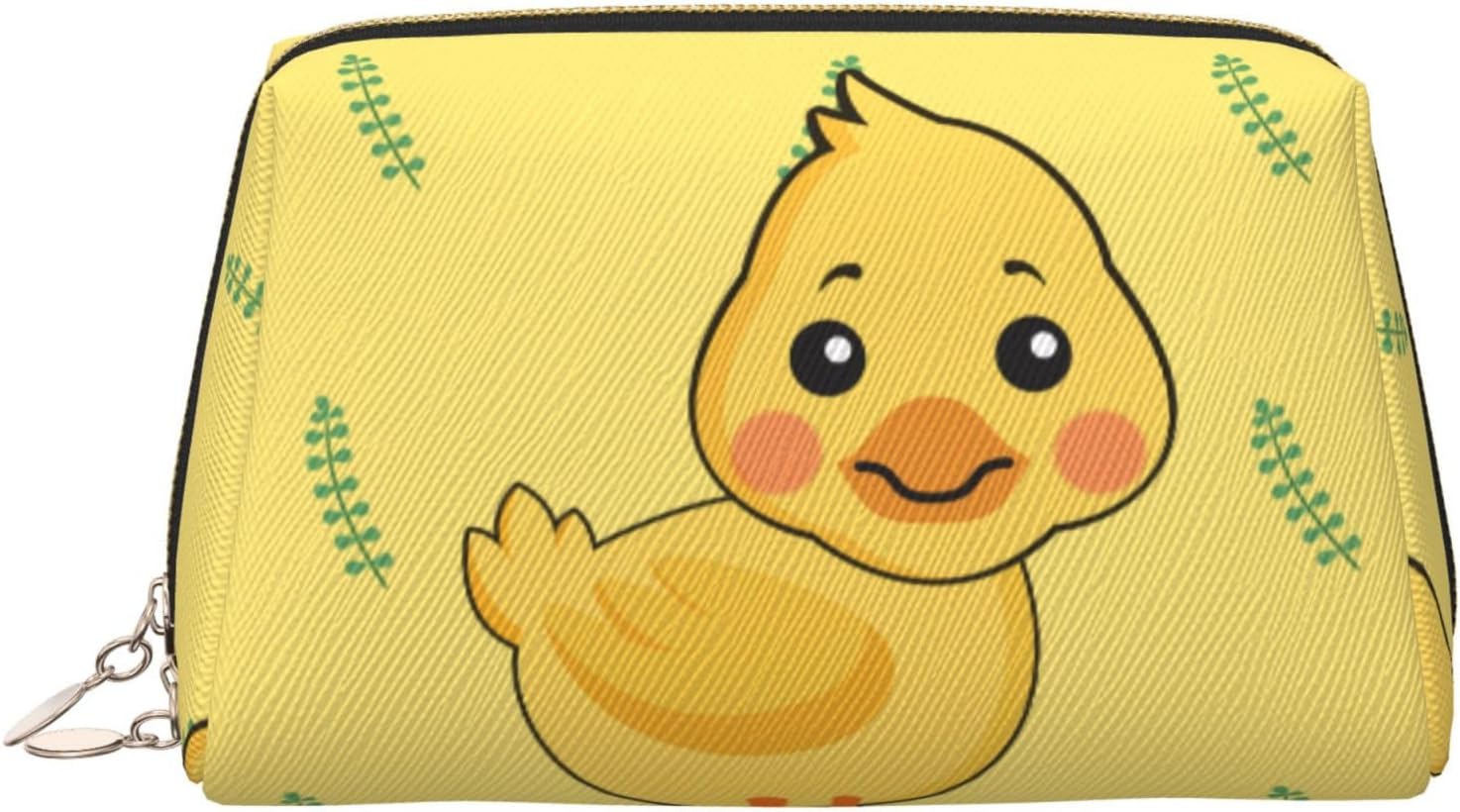 Singing Hen Patterned Leather Cosmetic Bag – Perfect for Carry-On or Home Organization, Cartoon Duck, One Size Singing Hen Patterned Leather Cosmetic Bag – Perfect for Carry-On or Home Organization, Cartoon Duck, One Size