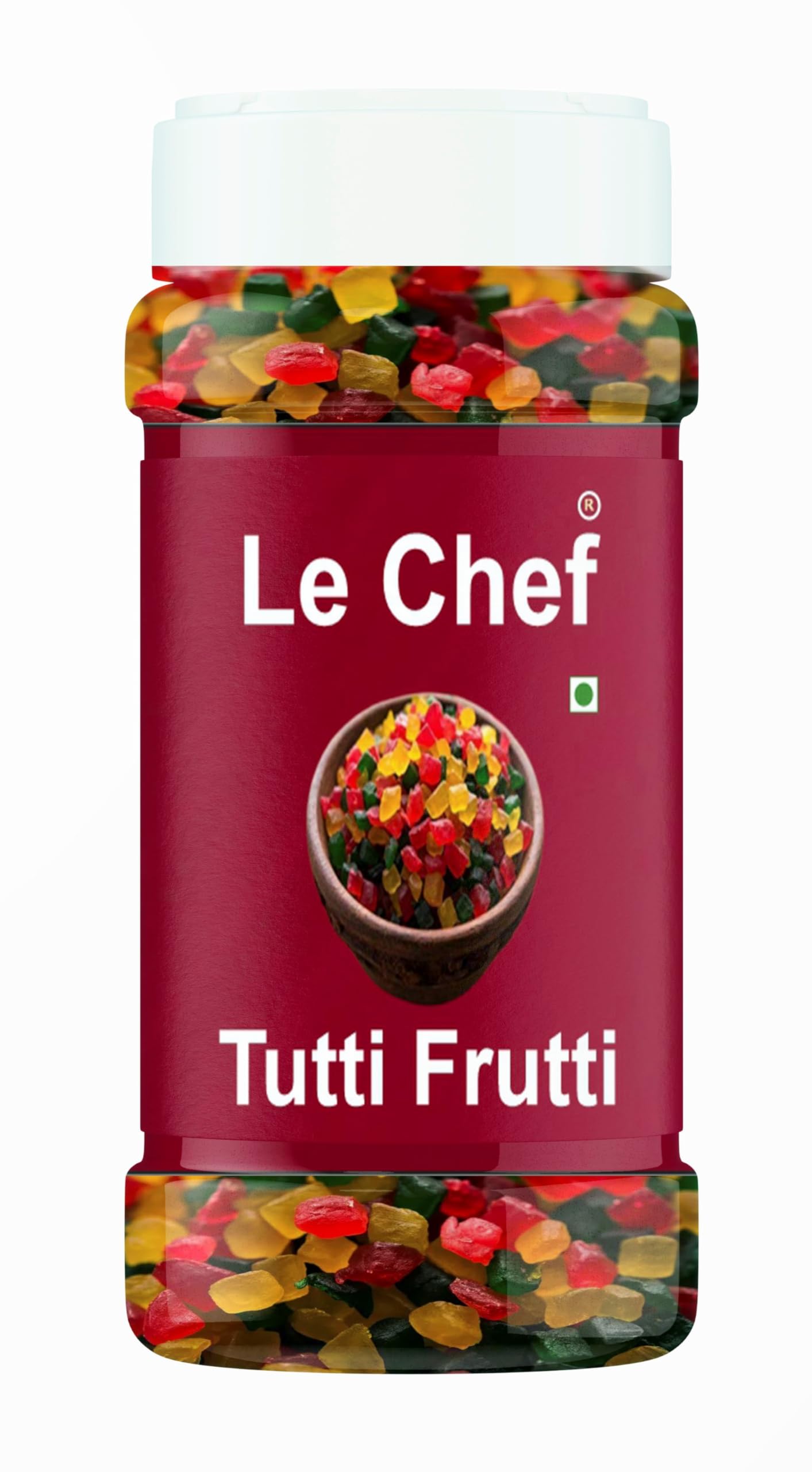Le Chef Premium Tutti Frutti 100 gm | Best for Cake Decoration & Cake Making-image-5