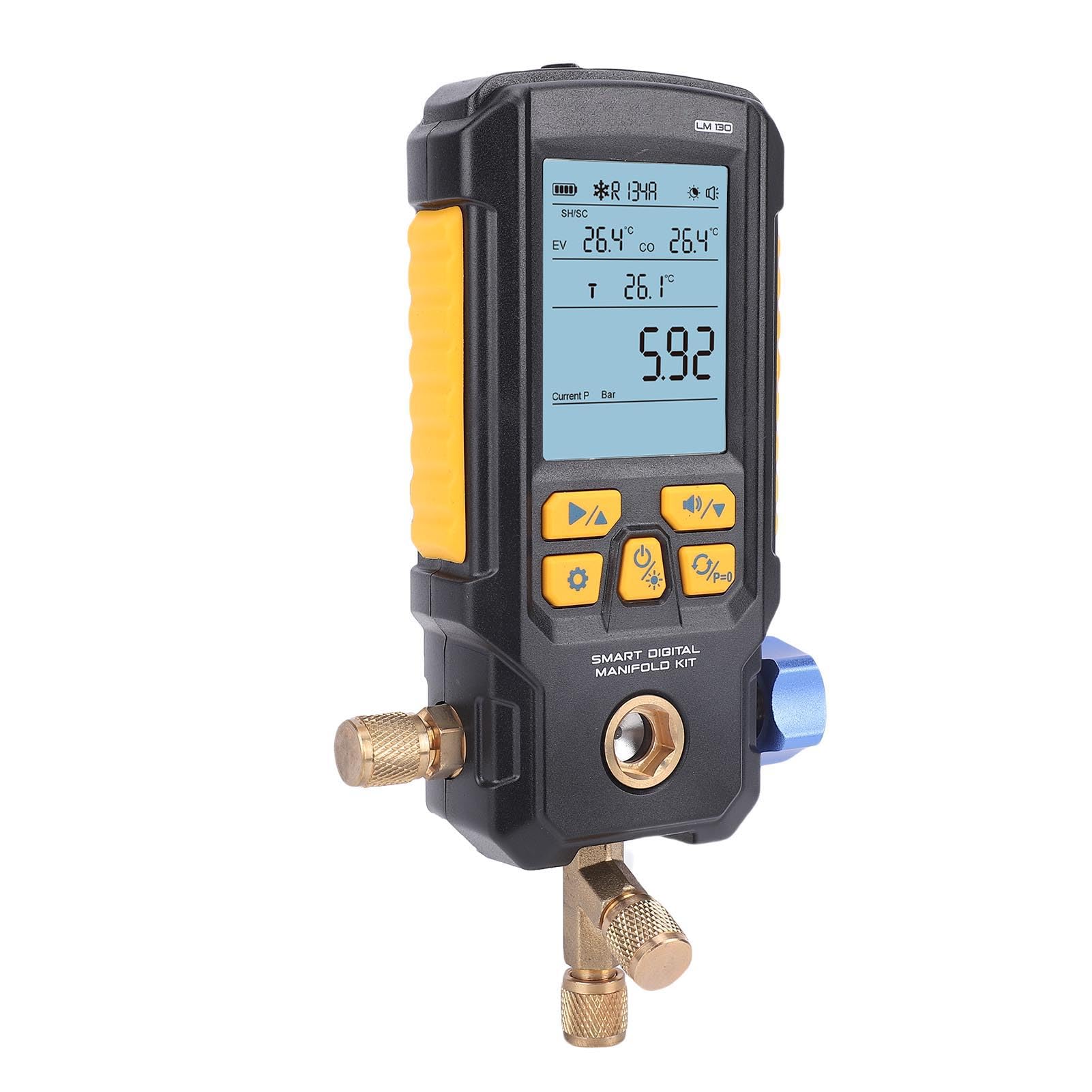 Cocoarm Vacuómetro Digital HVAC con Apagado Automático y Pantalla HD de 0-870 Psi para Profesionales y Técnicos de HVAC