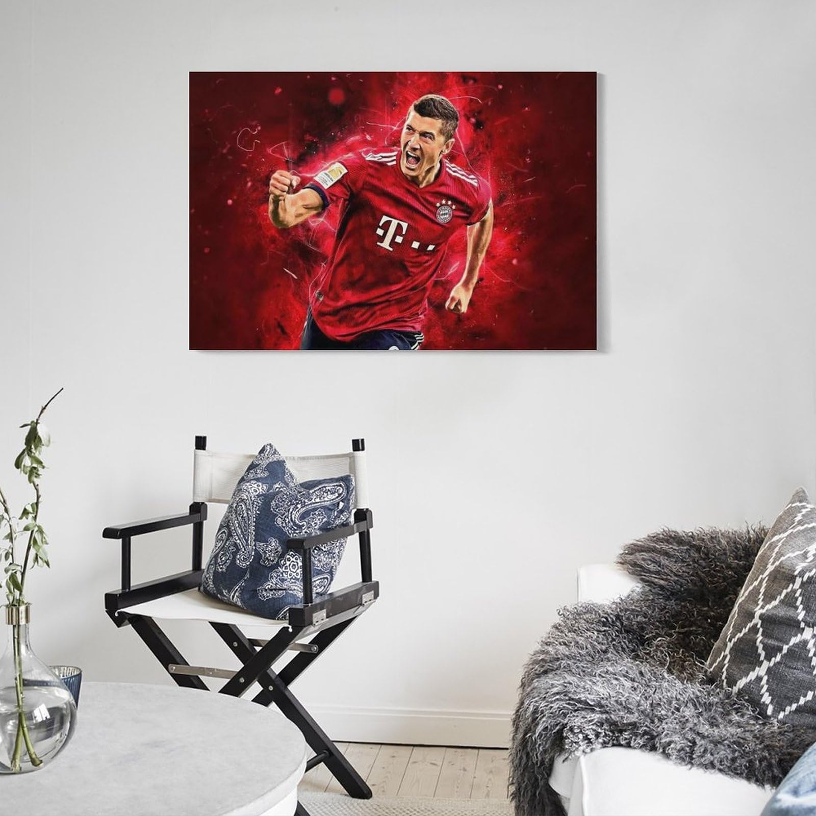 Amazon.co.jp: サッカー選手ロベルト・レヴァンドフスキ キャンバス