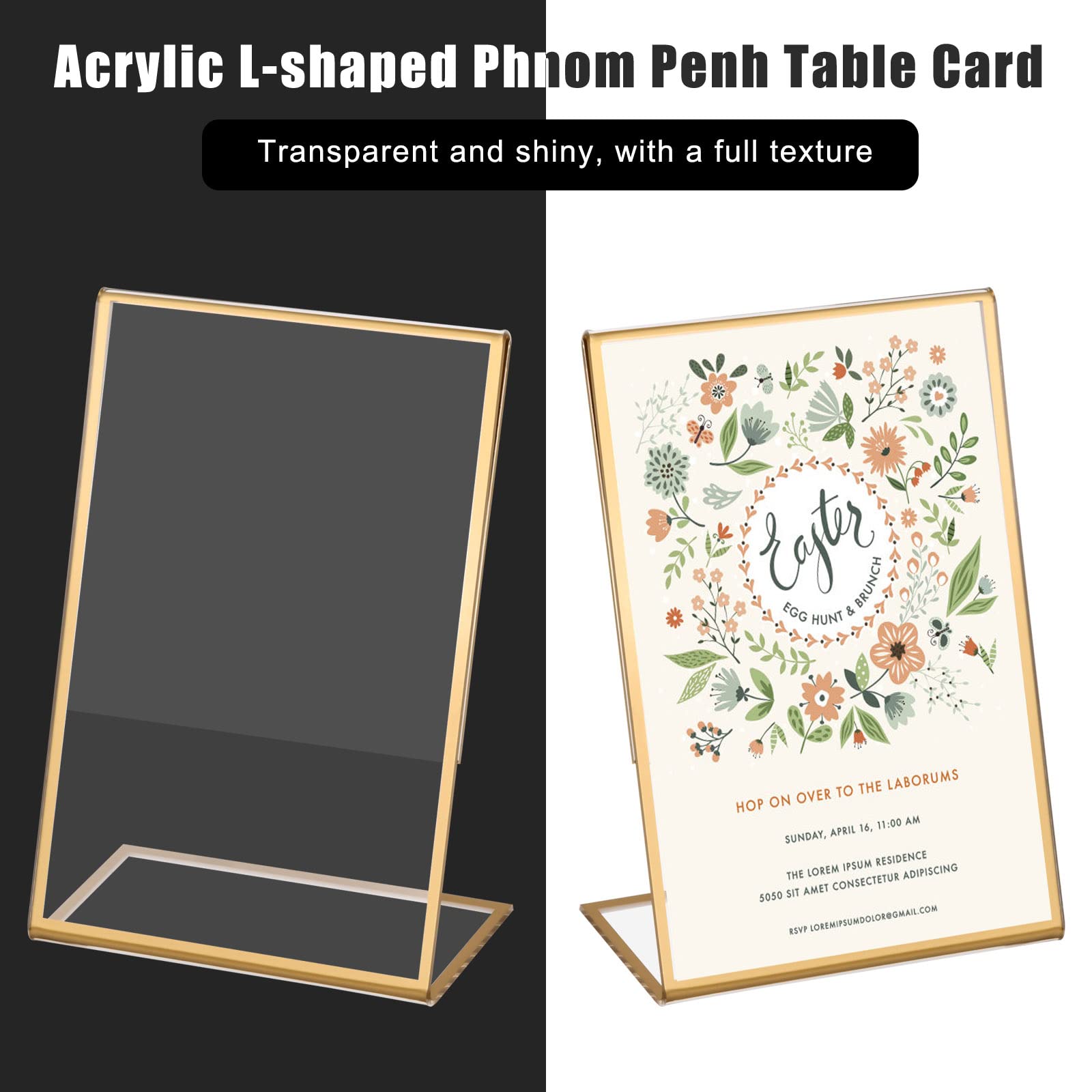 Niaciswe A6 Thekenaufsteller Aus Acryl - 6 Stück Tischdisplay Für Visitenkarten & Menüs