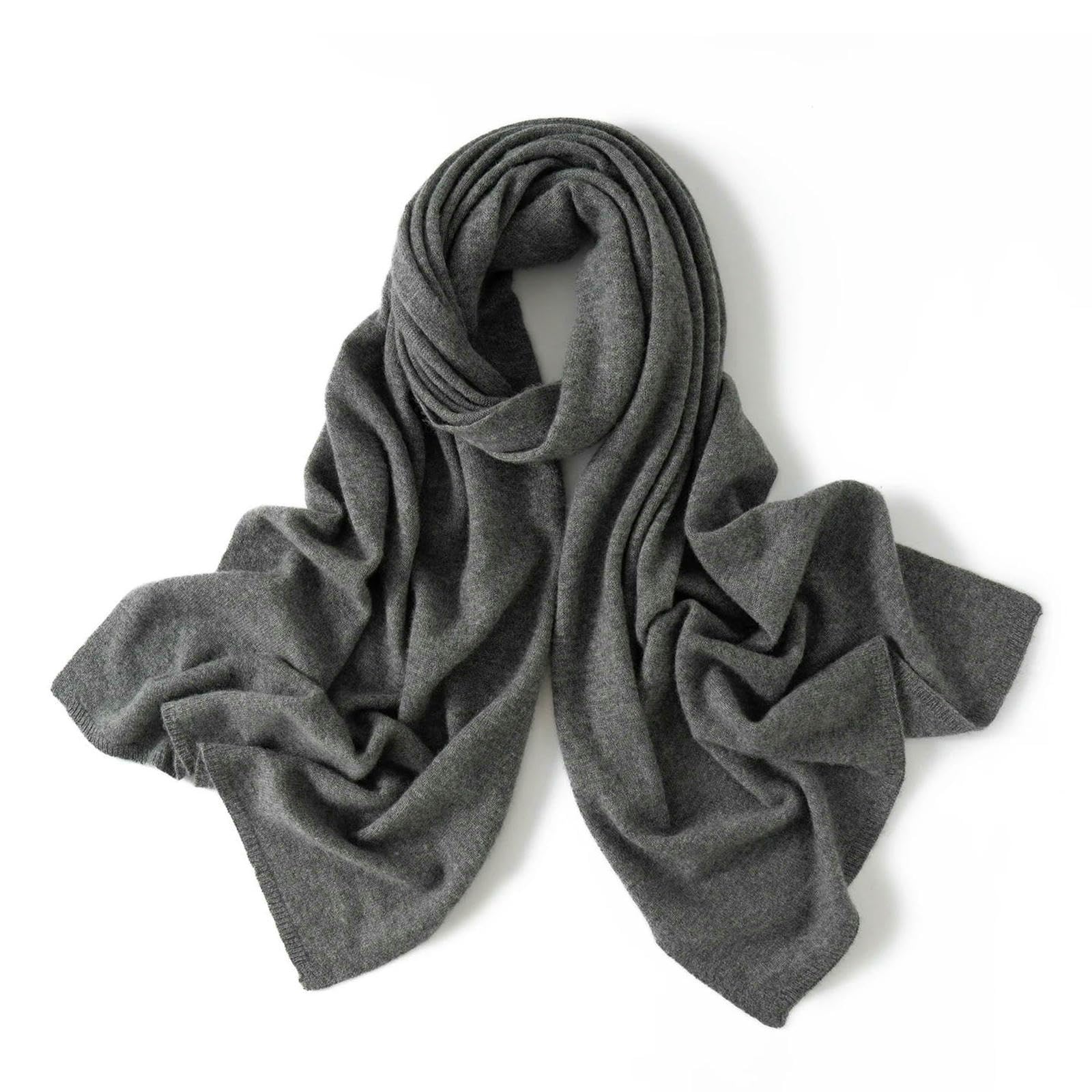 Schal Schicke Strickschals Herbst Winter Einfacher Stil Damenschal Grace Fashion Soft-dunkelgrau-einheitsgröße->8j