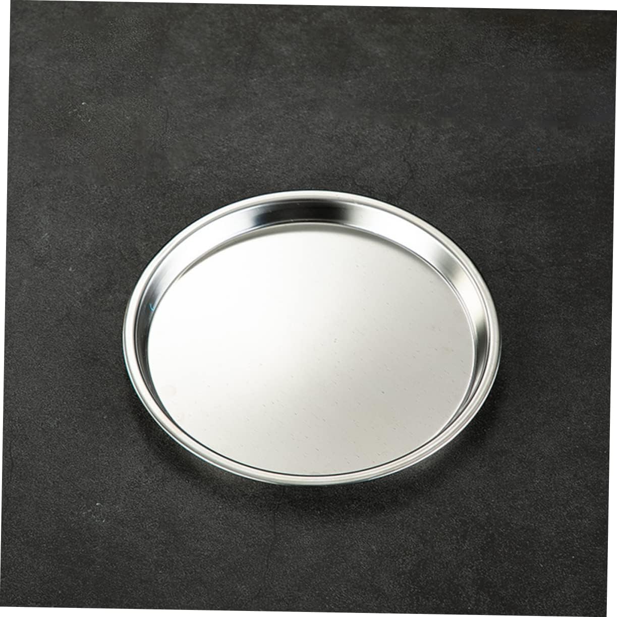 INOOMP Stainless Steel Food Storage Tray Cold Dish Serving Platter Lightweight Snack Dish for Parties Camping Everyday Use Easy to Clean